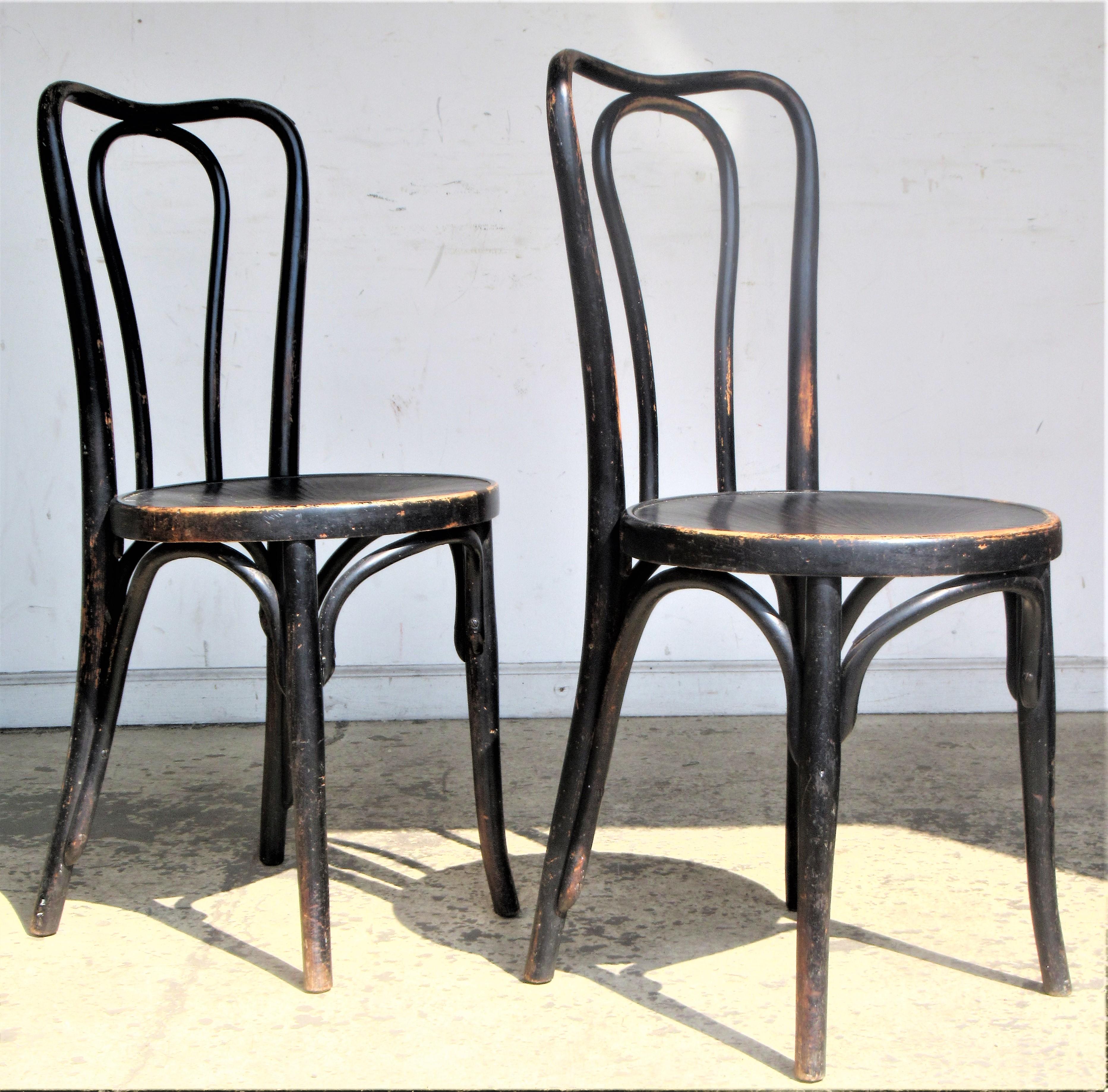 Ebonized Bentwood Chairs by J & J Kohn and Mundus 6