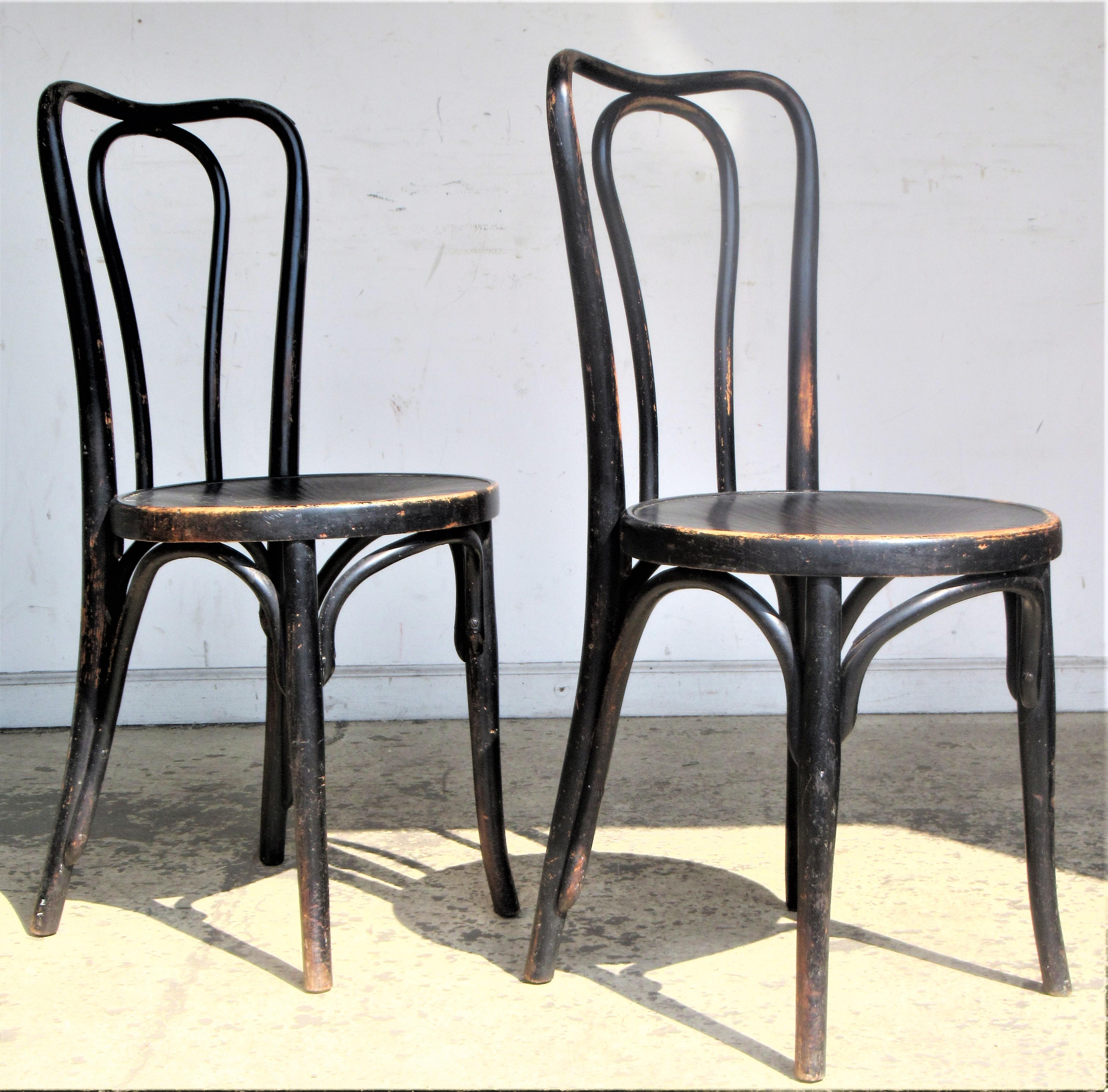  Ebonized Bentwood Chairs by J & J Kohn and Mundus 6