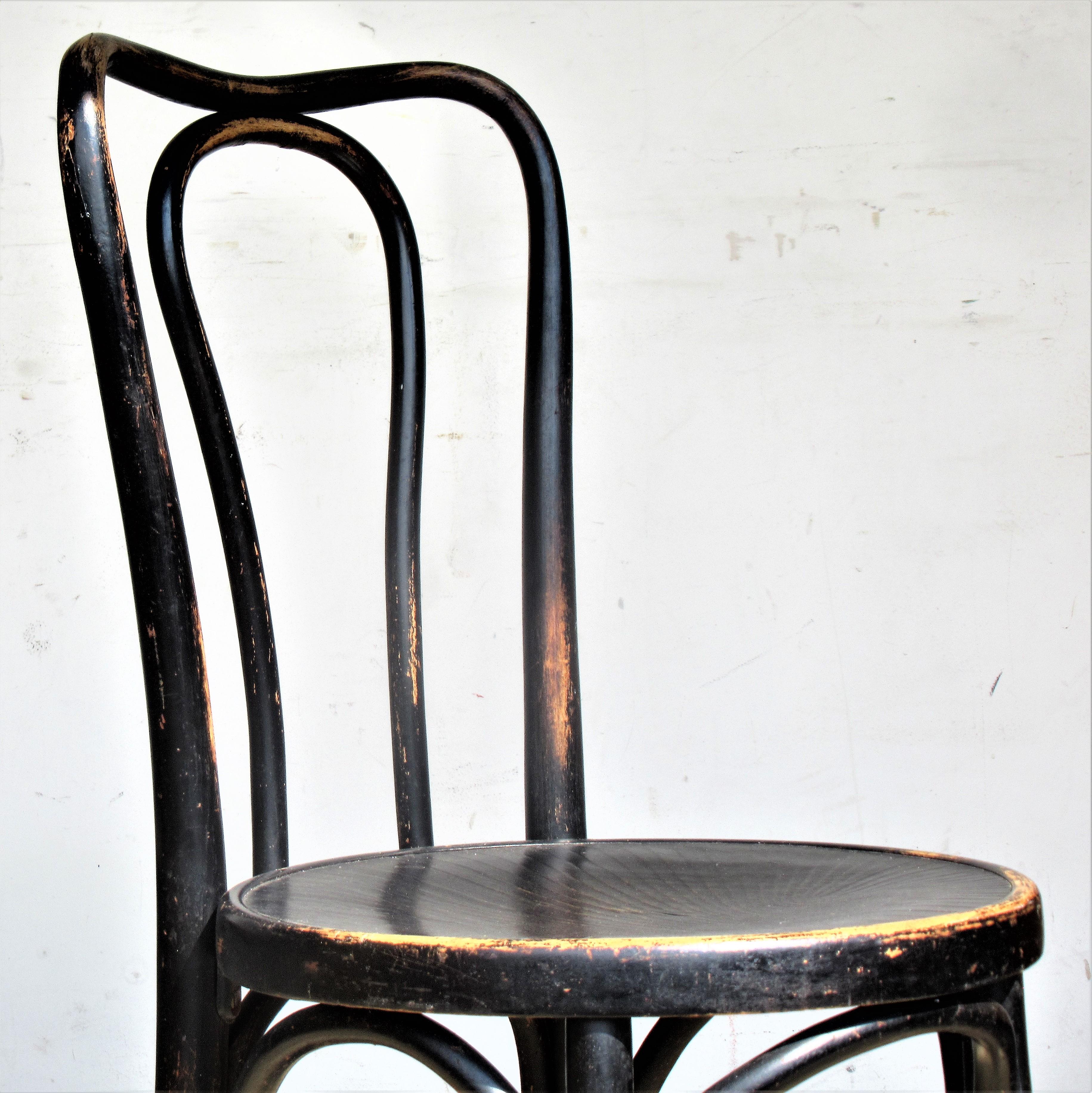  Ebonized Bentwood Chairs by J & J Kohn and Mundus 7