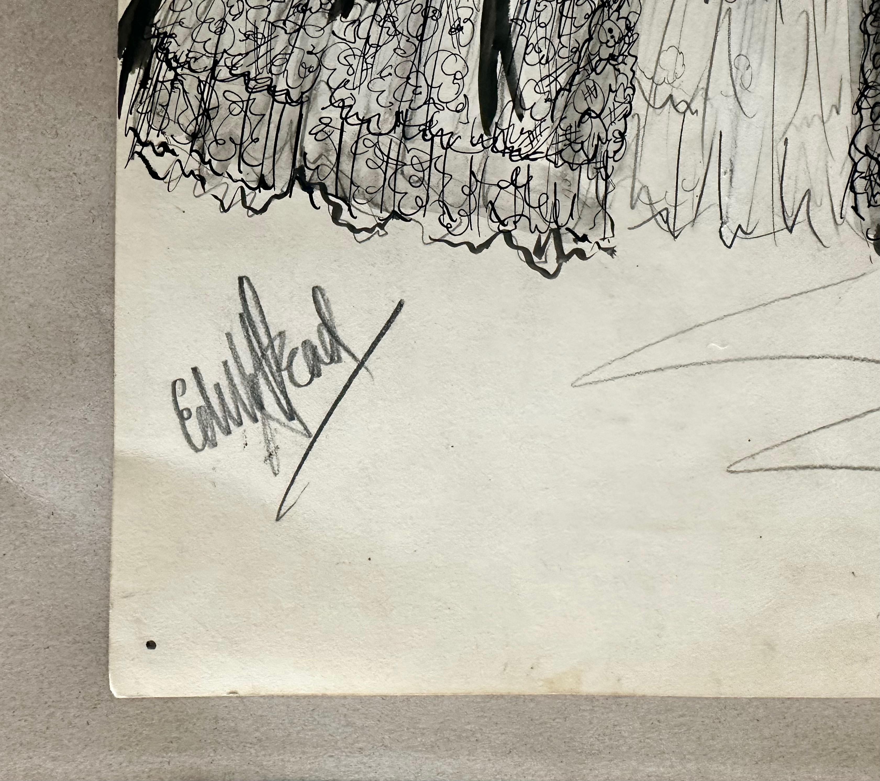 Boceto original Edith Head 1940s Dorothy Lamour Paramount en venta 4