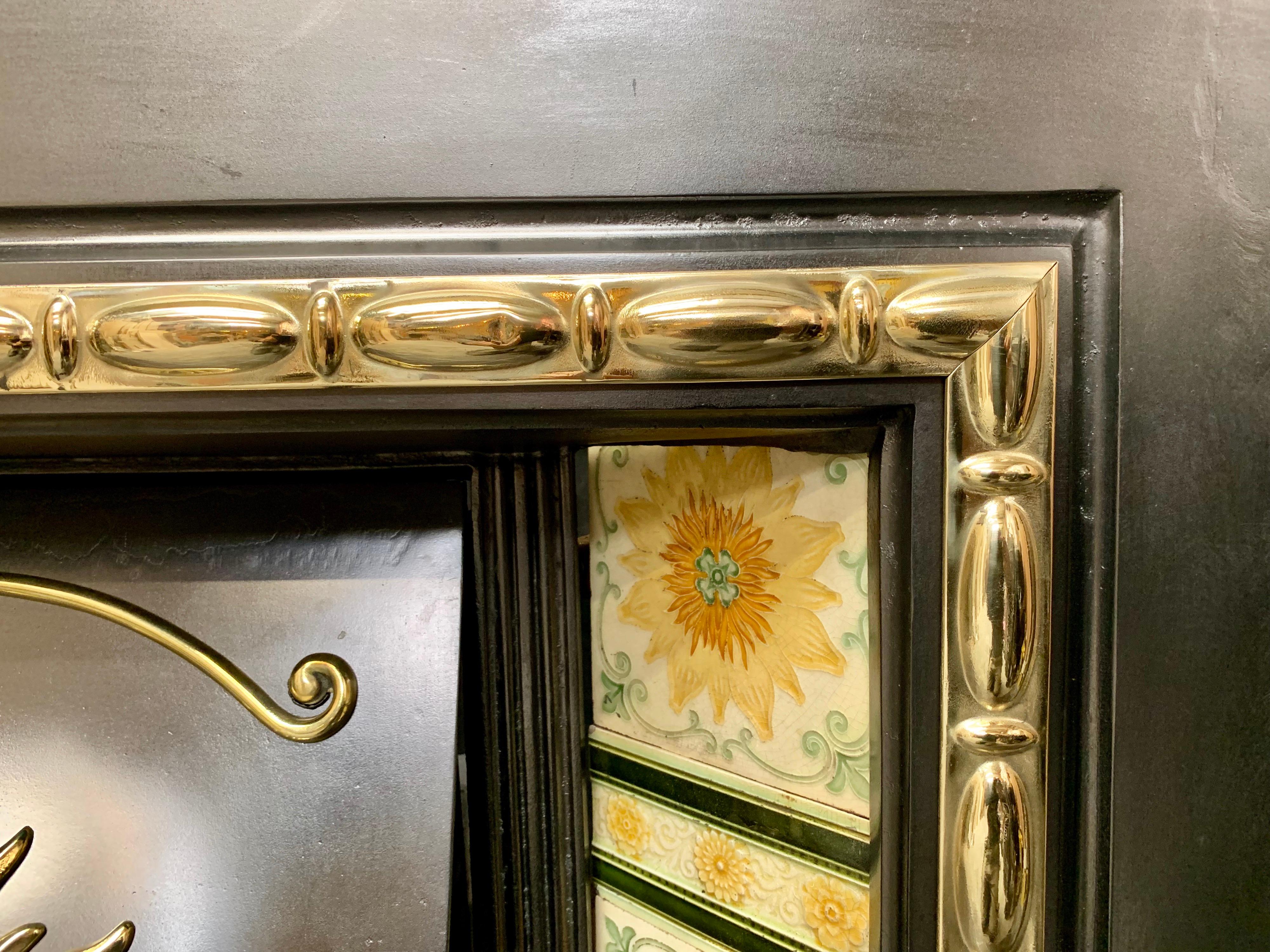 edwardian tiles fireplace