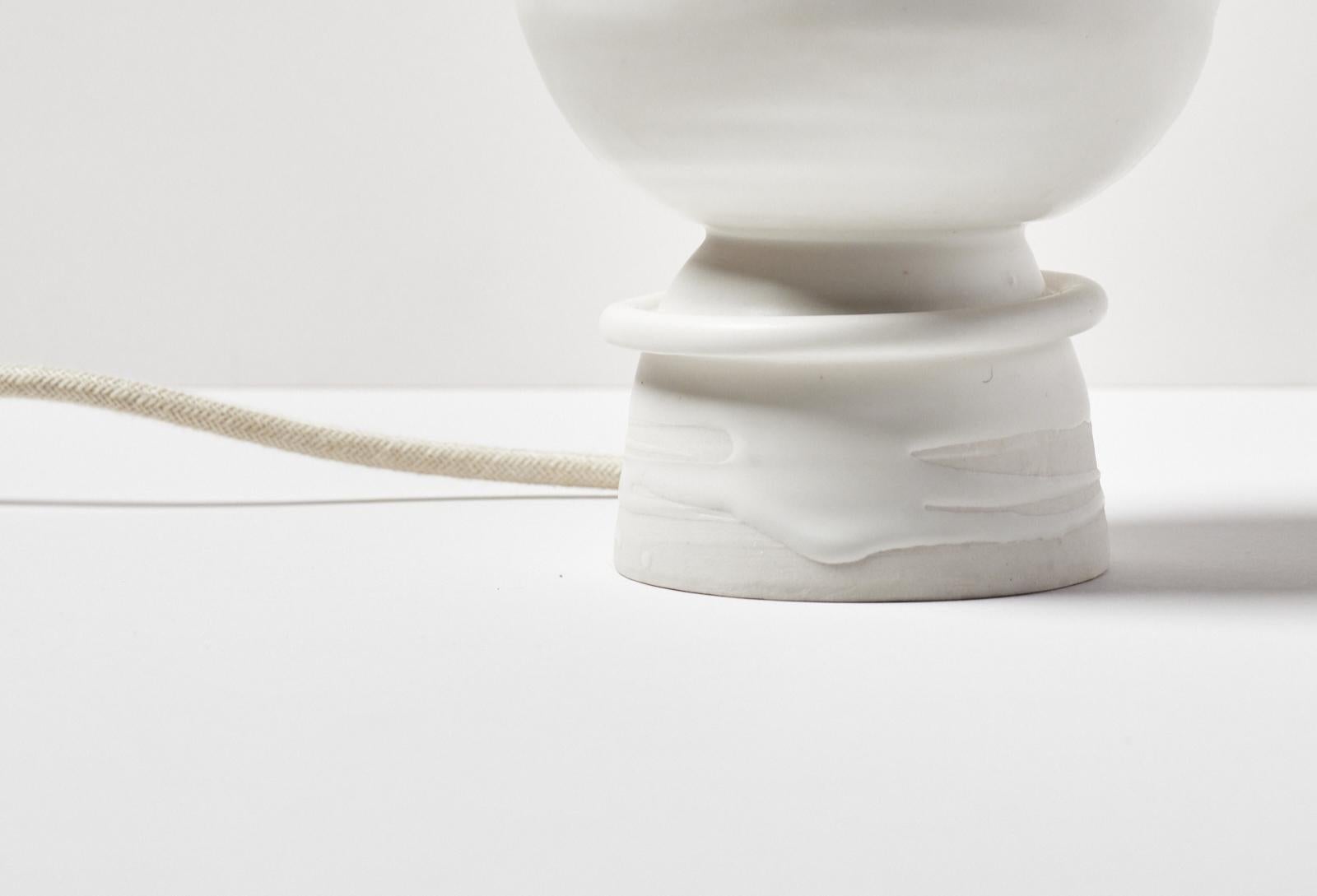 Original Keramik-Tischlampe „Eierbecher“ von Erin Hupp im Angebot 1