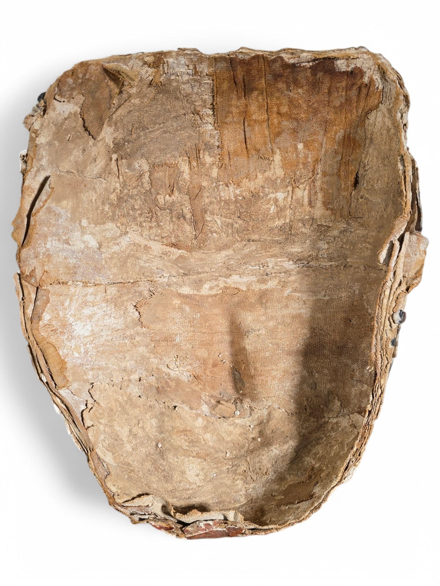 Original Egyptian Cartonnage Mask – Ptolemaic Period For Sale 6