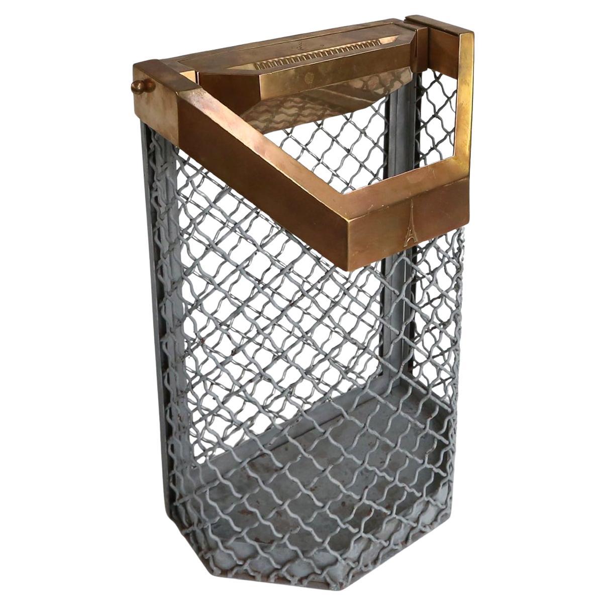 Original Eiffel Tower Trash Can from the Champ‑de‑Mars, France 1960s