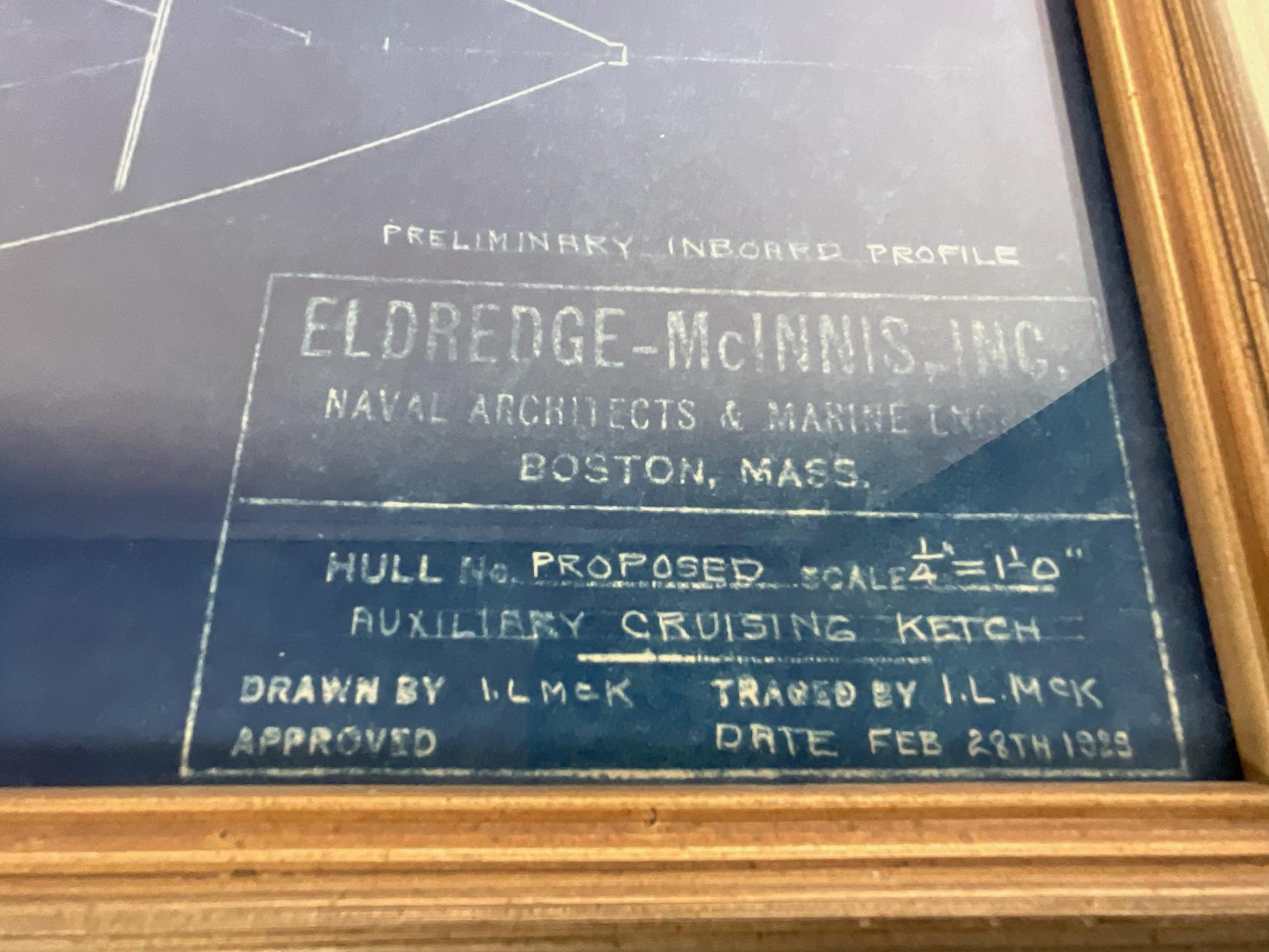 Paper Original Eldredge McInnis Blueprint For Sale