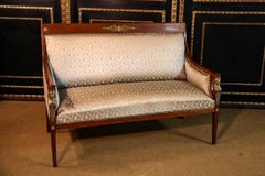 Original antique Empire Sofa / canapé circa 1860-1870 Empire Room mahogany