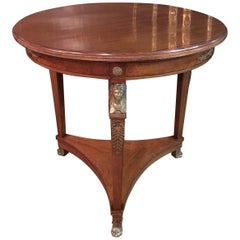 Original Empire Table circa 1860-1880 Mahogany