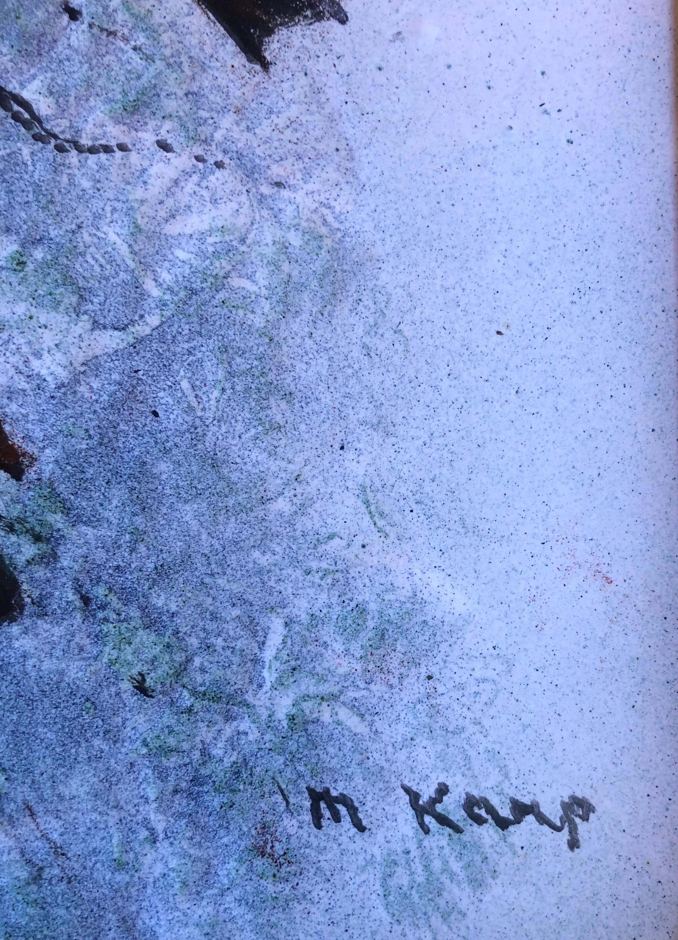 Original Enamel on Copper Painting by Max Karp 2