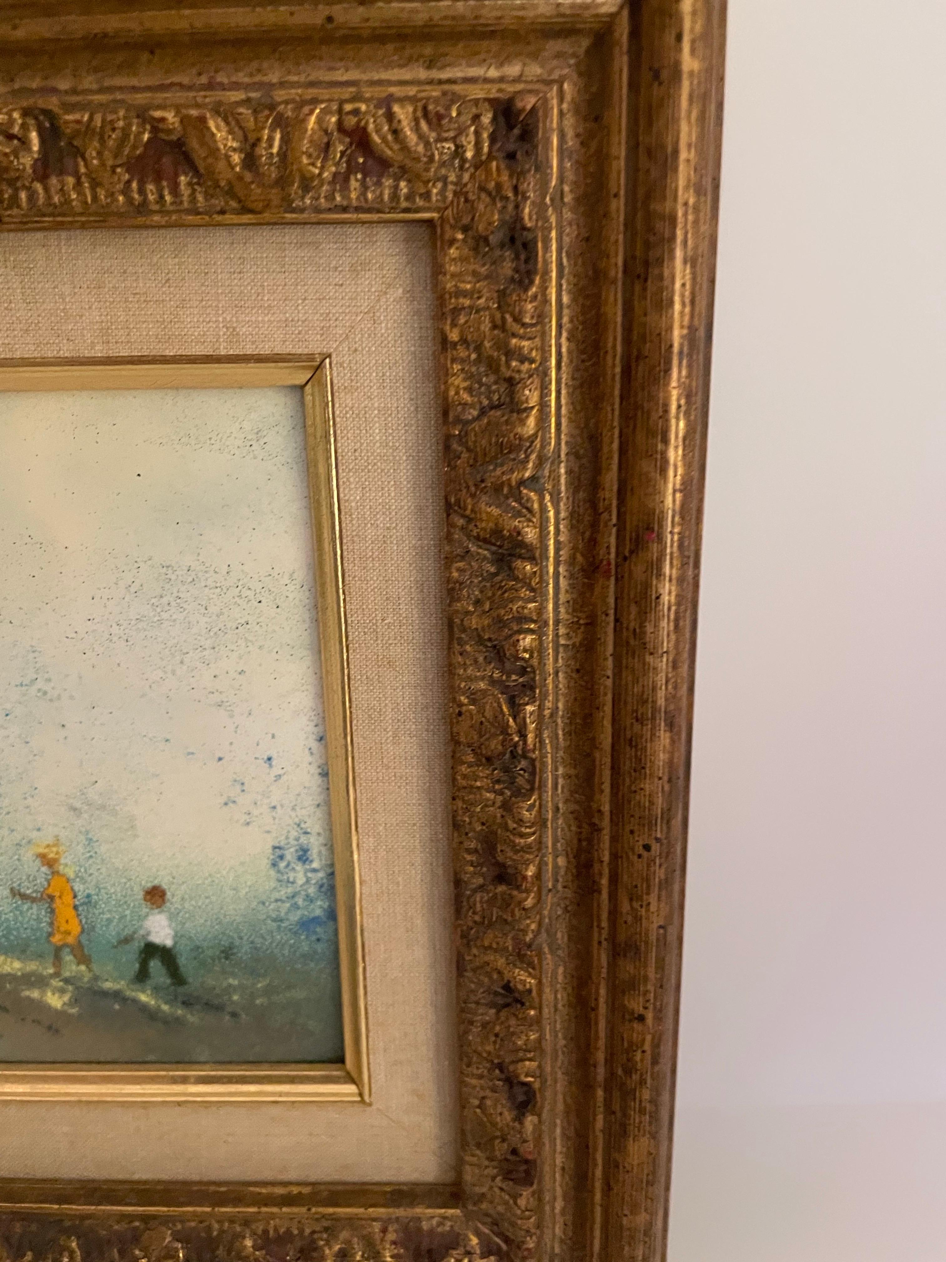 Original Enamel Painting on Copper by D.Karp im Angebot 2