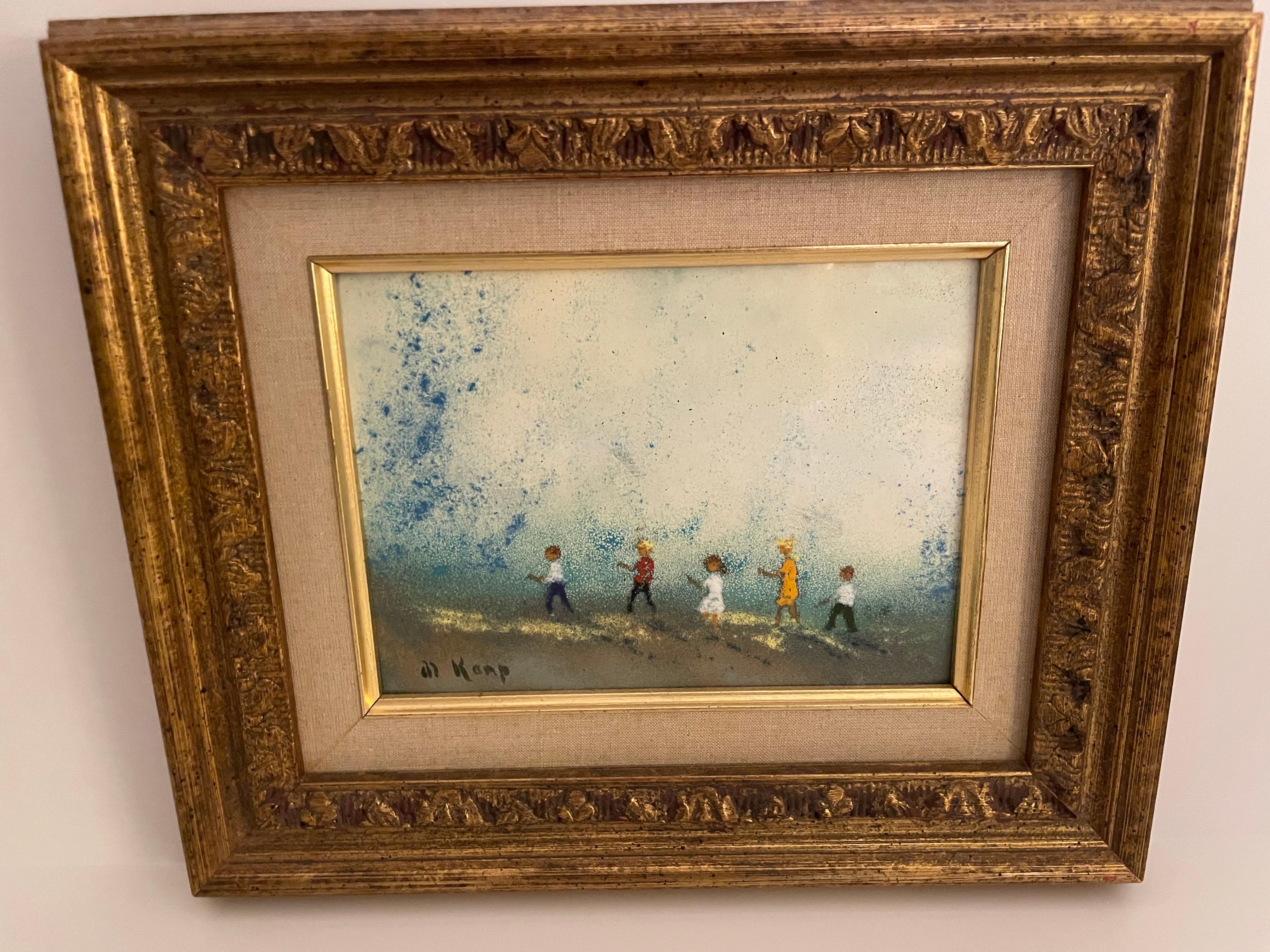 Original Enamel Painting on Copper by D.Karp im Angebot 4