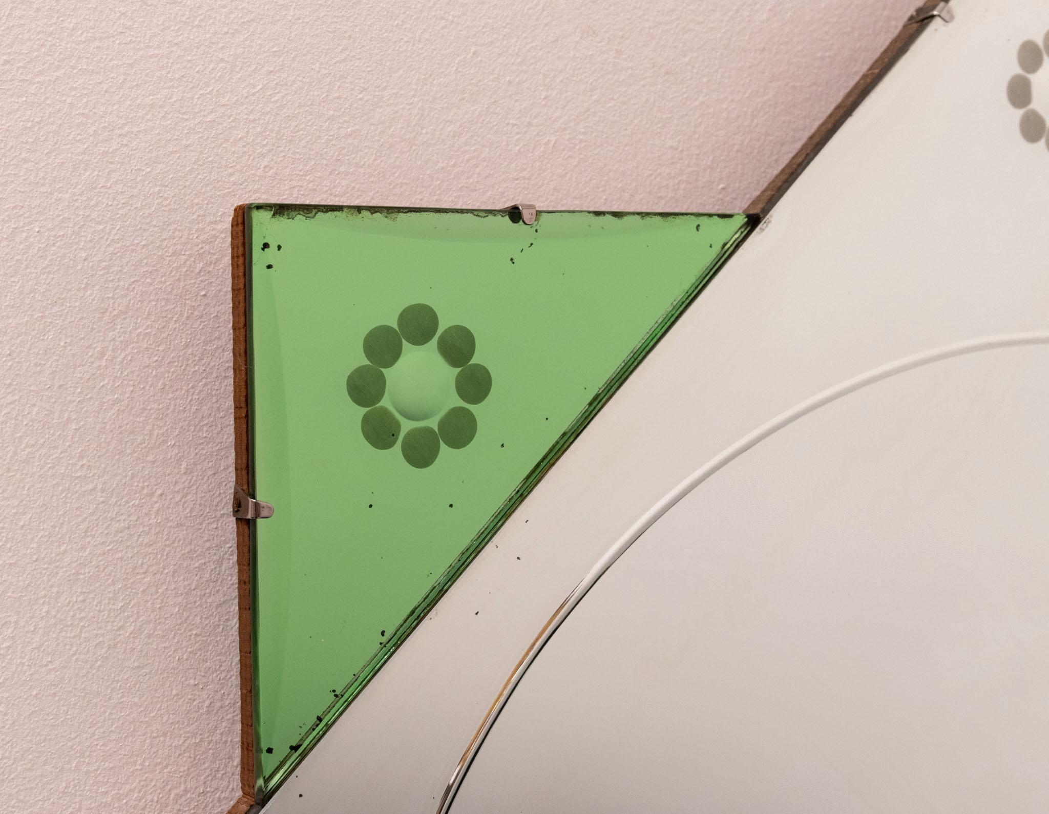 Originale Art Deco Mirror a otto punte inglese Greene & Greene 1930 In condizioni buone in vendita a Norwich, GB