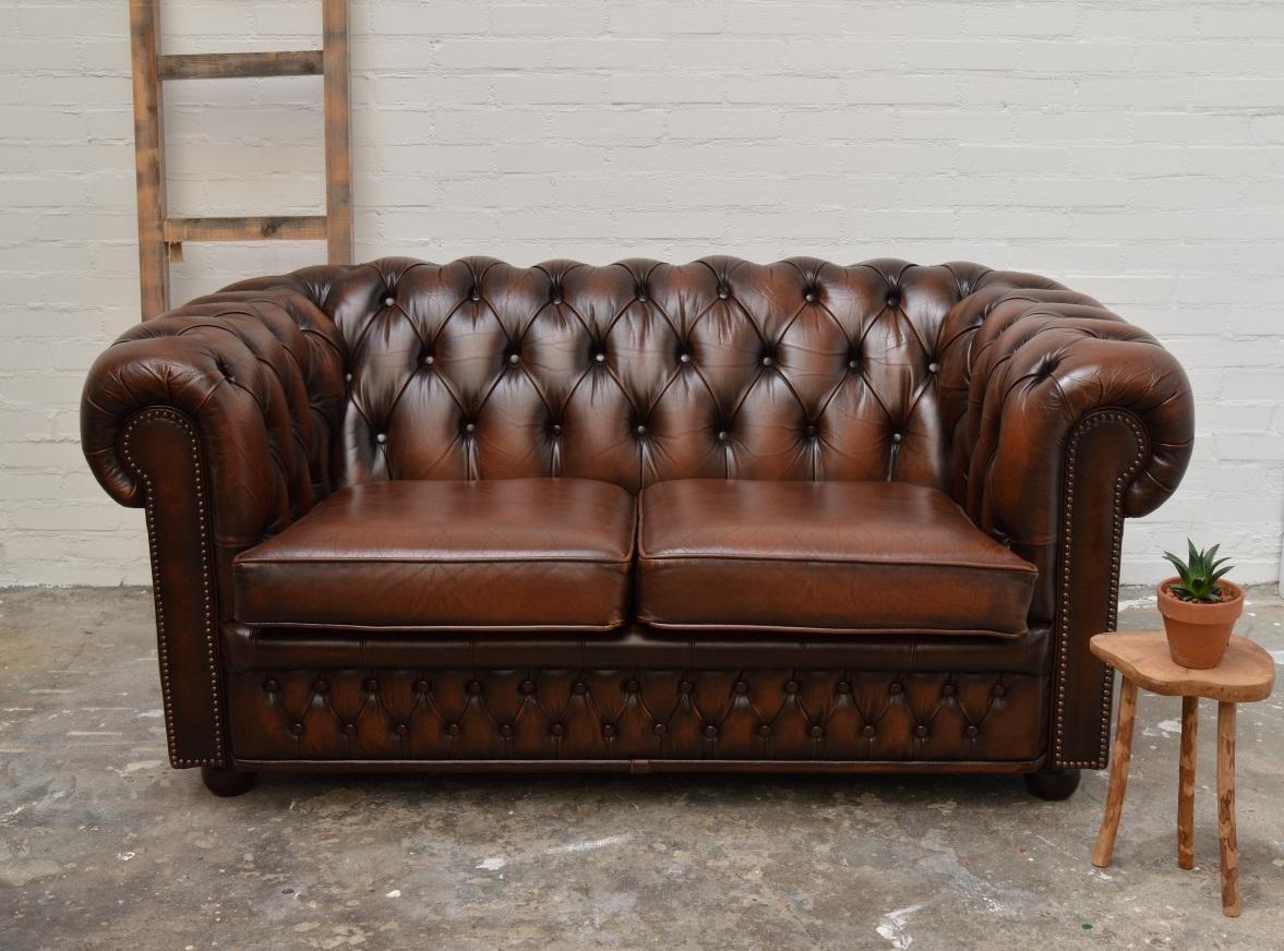 Delta Chesterfield sold this Chesterfield two seat sofa back in 1994 and it is used very often in a four person household (non smokers, no pets) so the former owner wanted to renovate this lovely sofa but fell in love with a new model Chesterfield