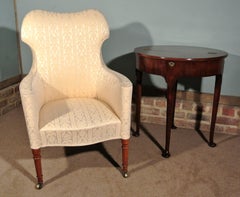 Original English Regency Barrel Back Chair, circa 1820