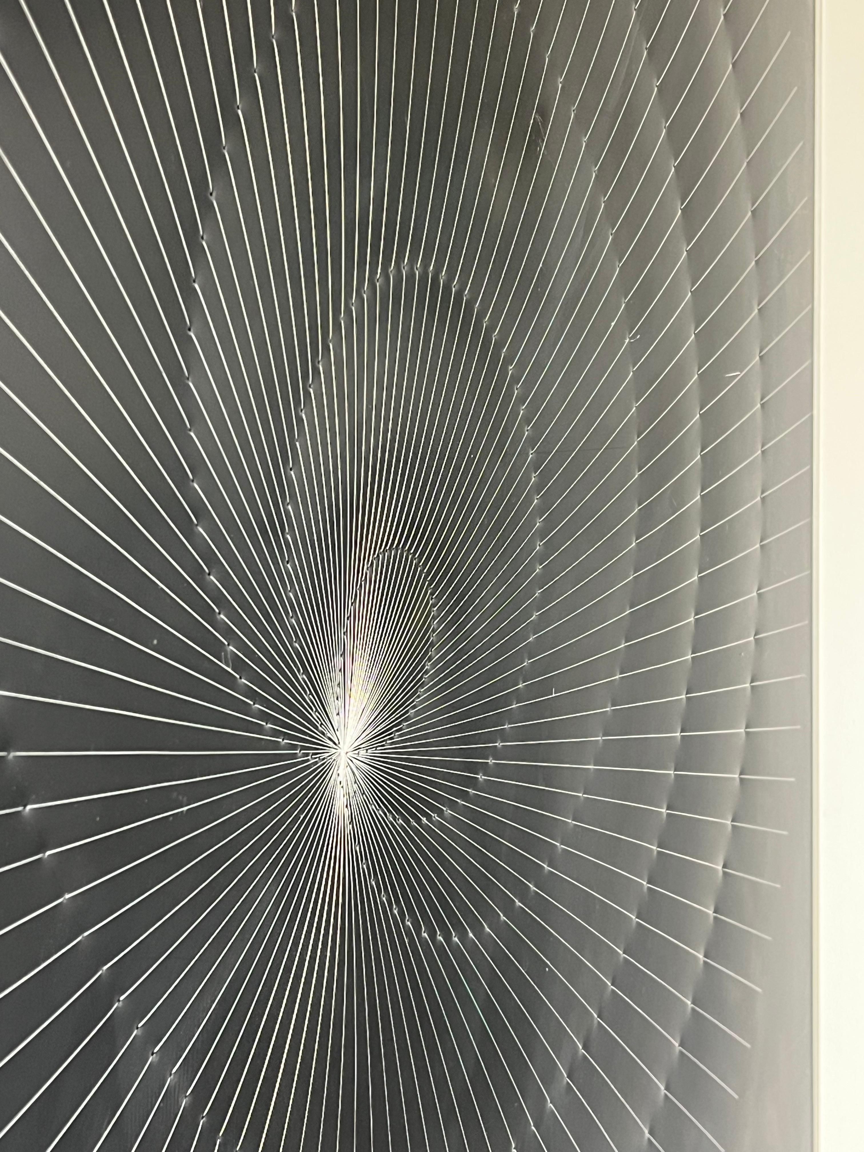 Original Engraving by Peck Blenda, abstract geometric and optical illusion art For Sale 1