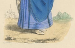 Original Engraving of Charles VI: The Well-Beloved Monarch, 1847