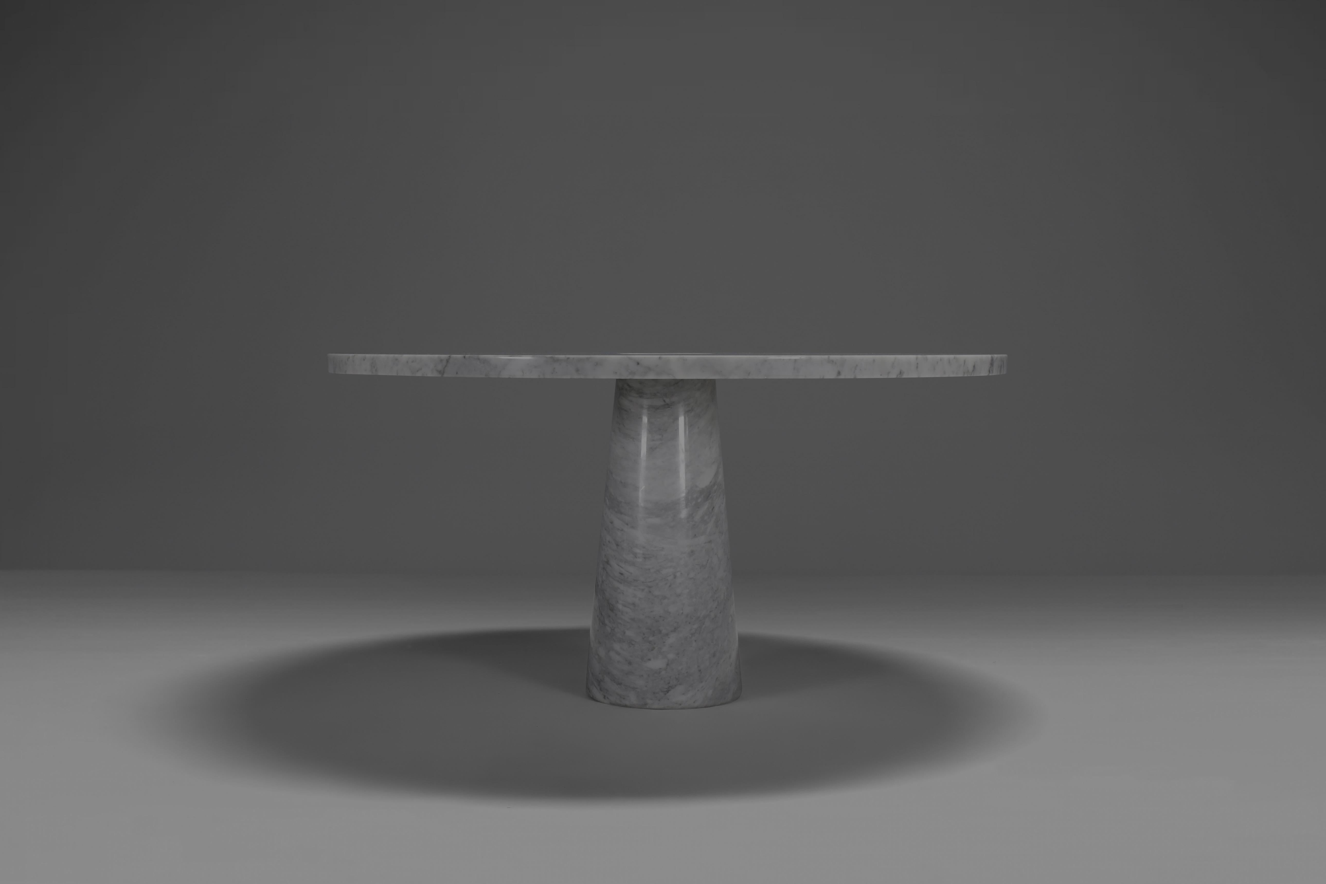 Stone Original ‘Eros’ Dining Table in Carrara Marble by Angelo Mangiarotti, 1970s For Sale