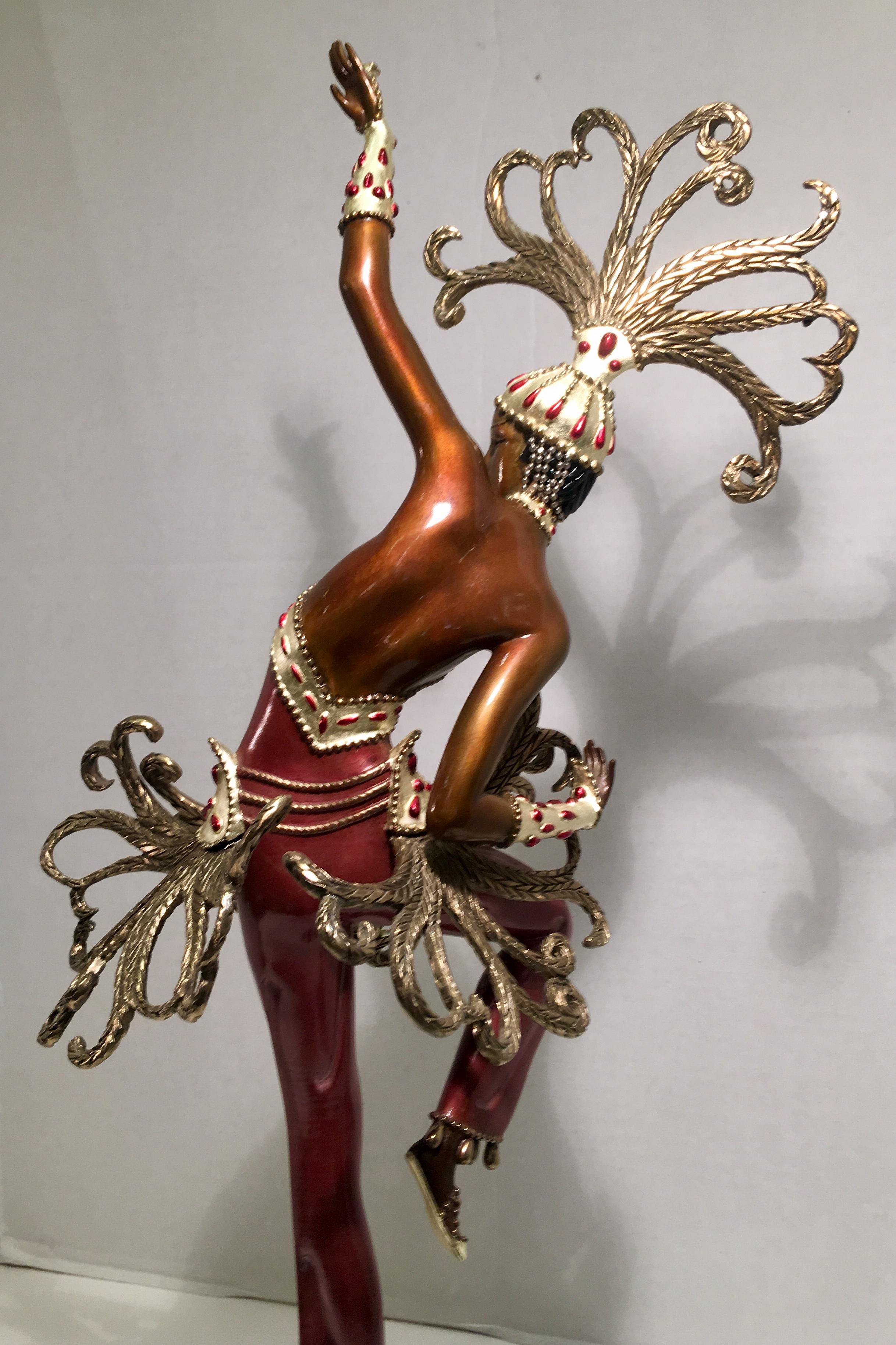 Late 20th Century Original Erte Bronze 