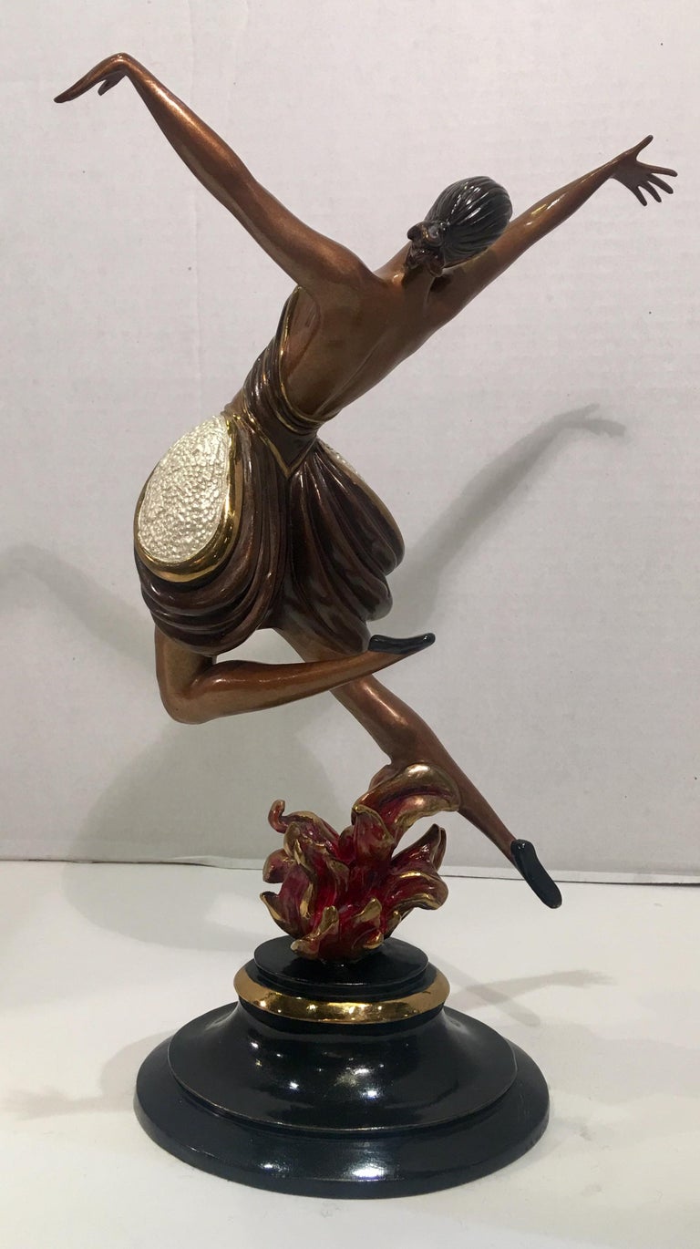 Original Erte Bronze "La Danseuse" Limited Edition Art Deco Style