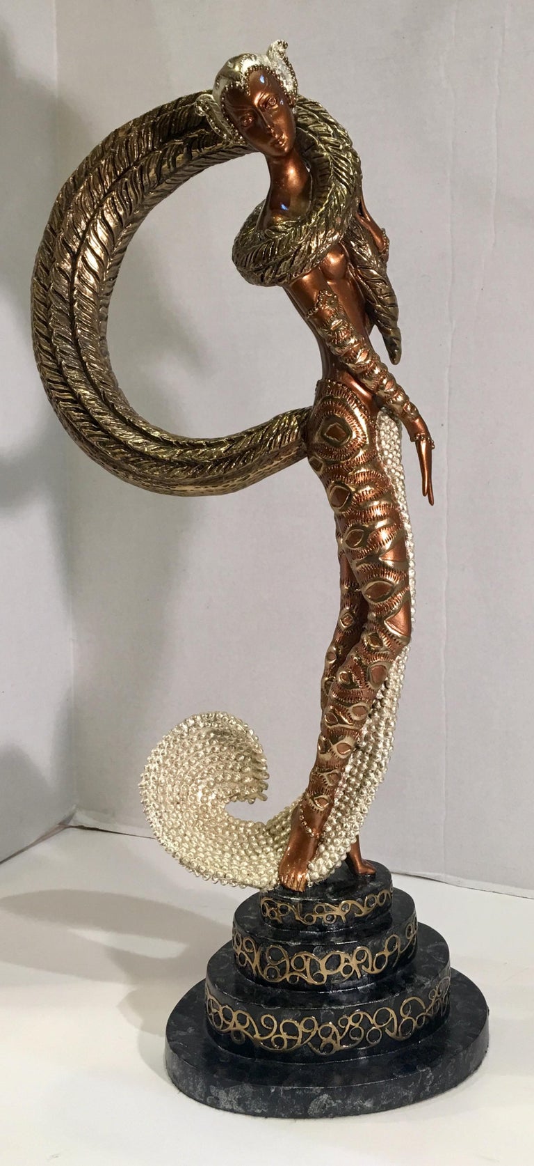 Original Erte Bronze "Masquerade" Limited Edition Art Deco Style