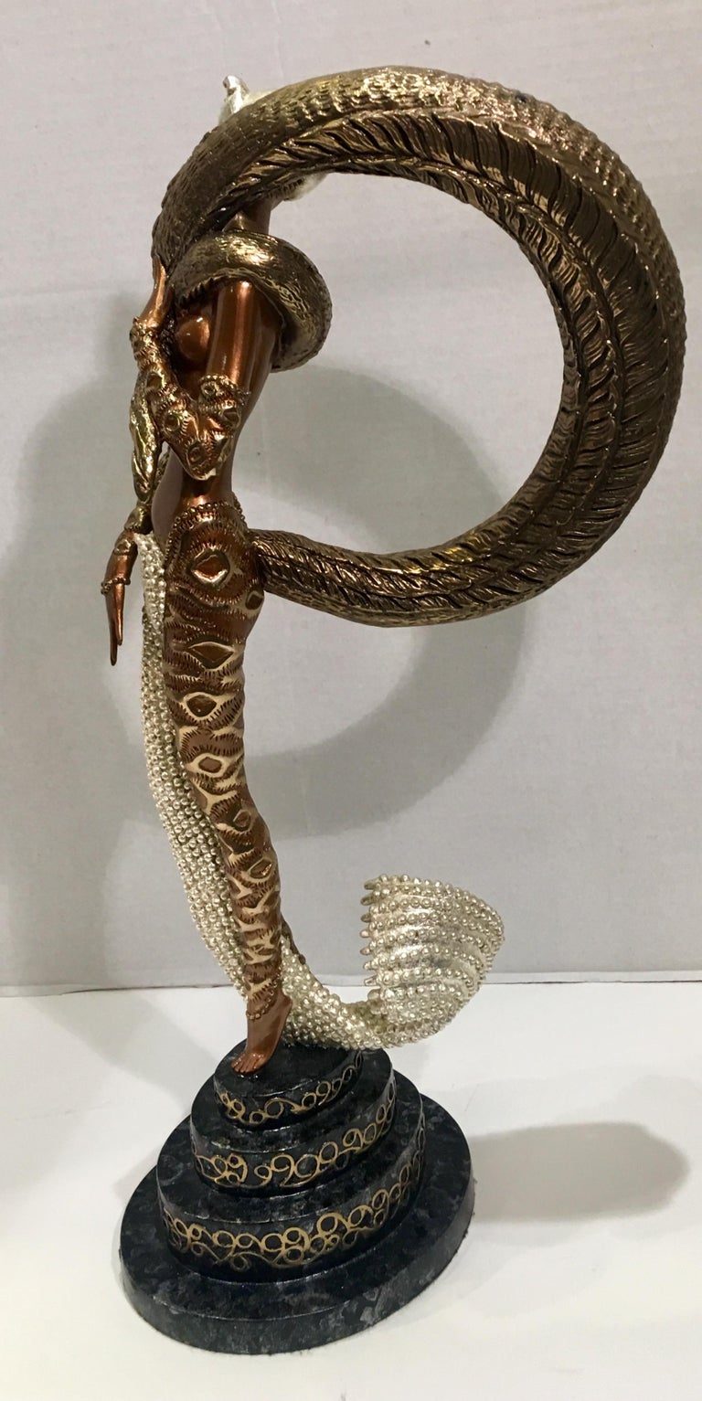 Original Erte Bronze "Masquerade" Limited Edition Art Deco Style