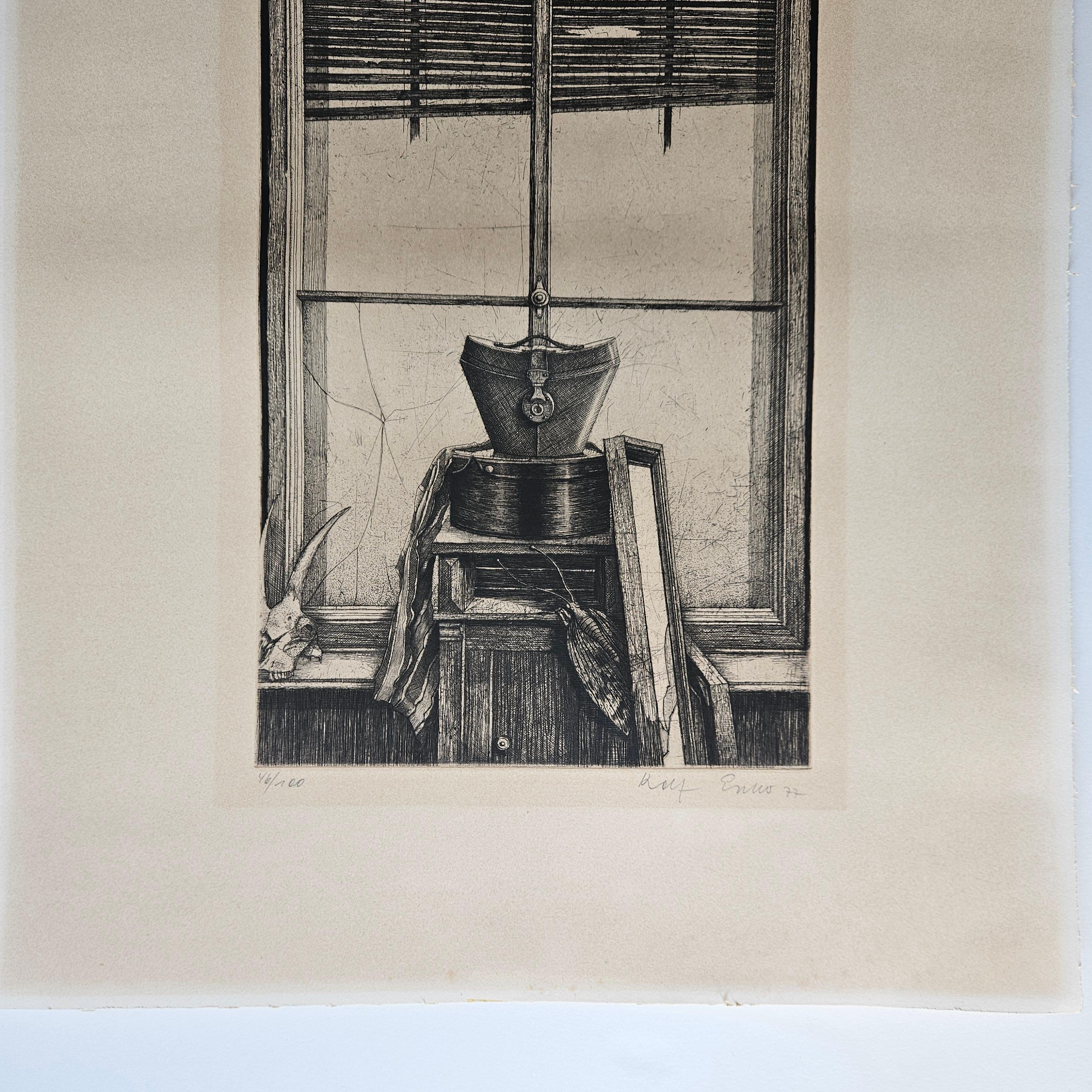 German Original Etching by Rolf Escher 