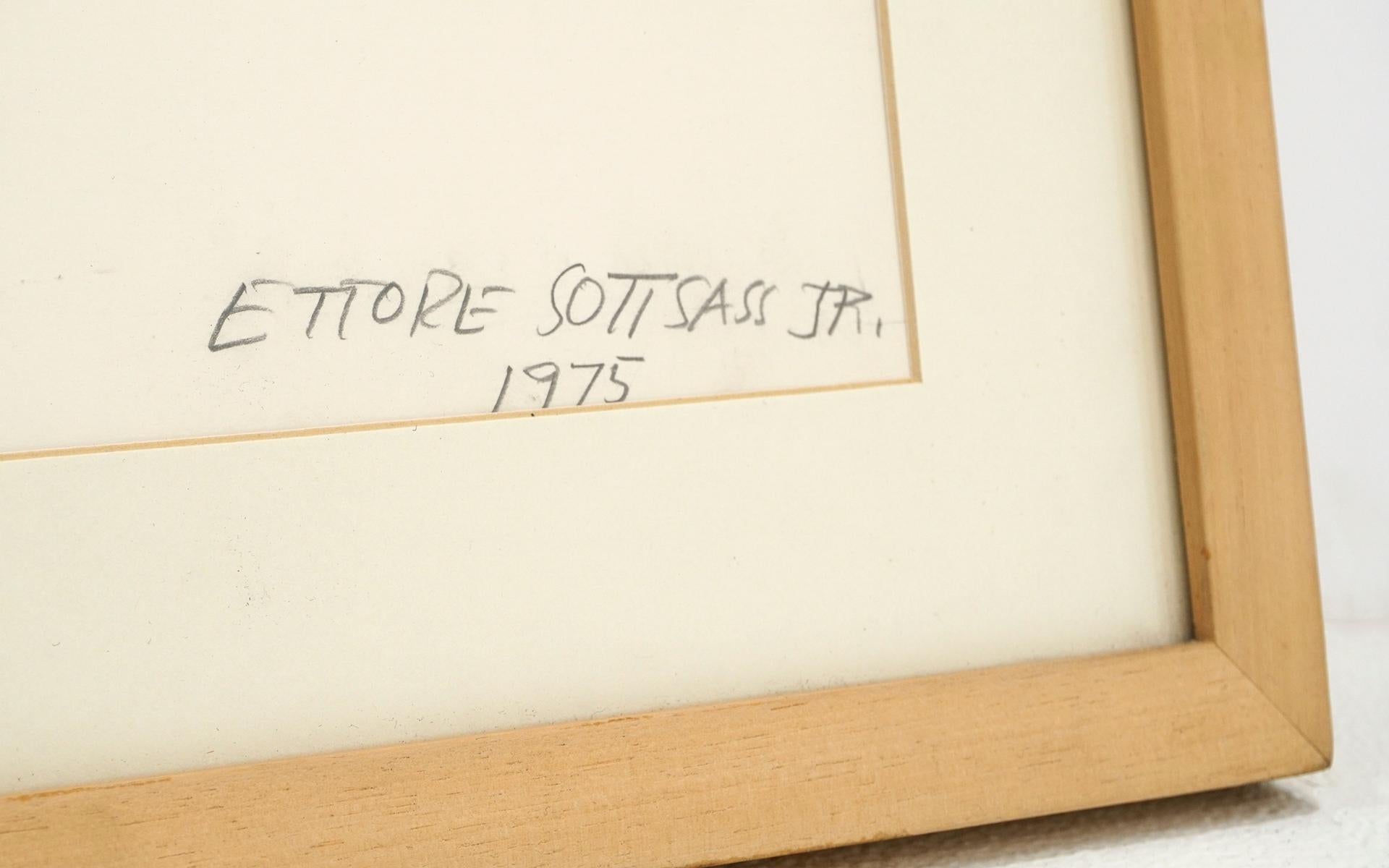 Late 20th Century Original Ettore Sottsass Photography Art, 1975. Signed For Sale
