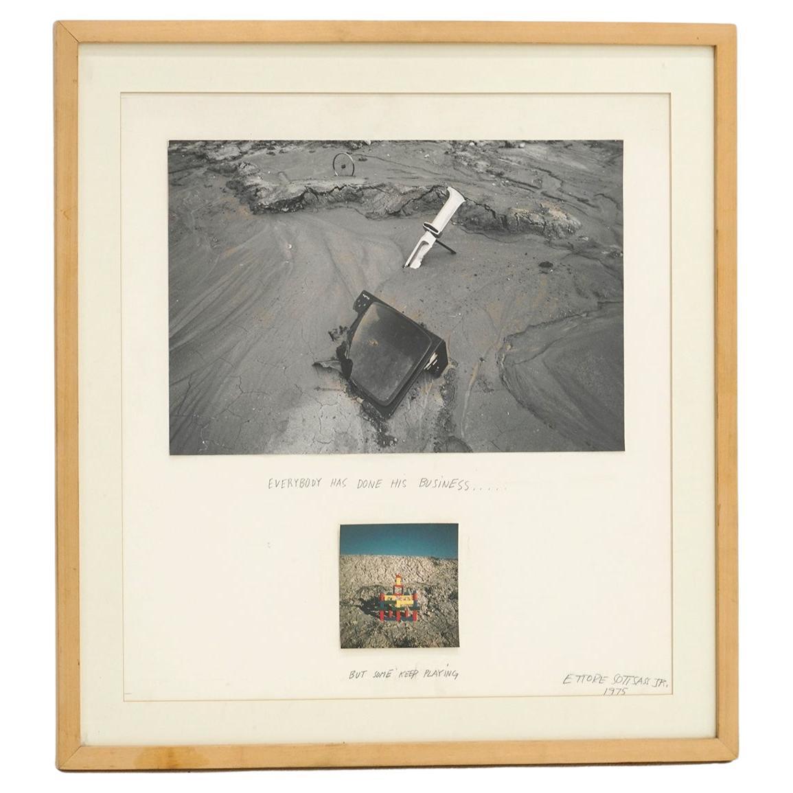 Original Ettore Sottsass Photography Art, 1975. Signed For Sale