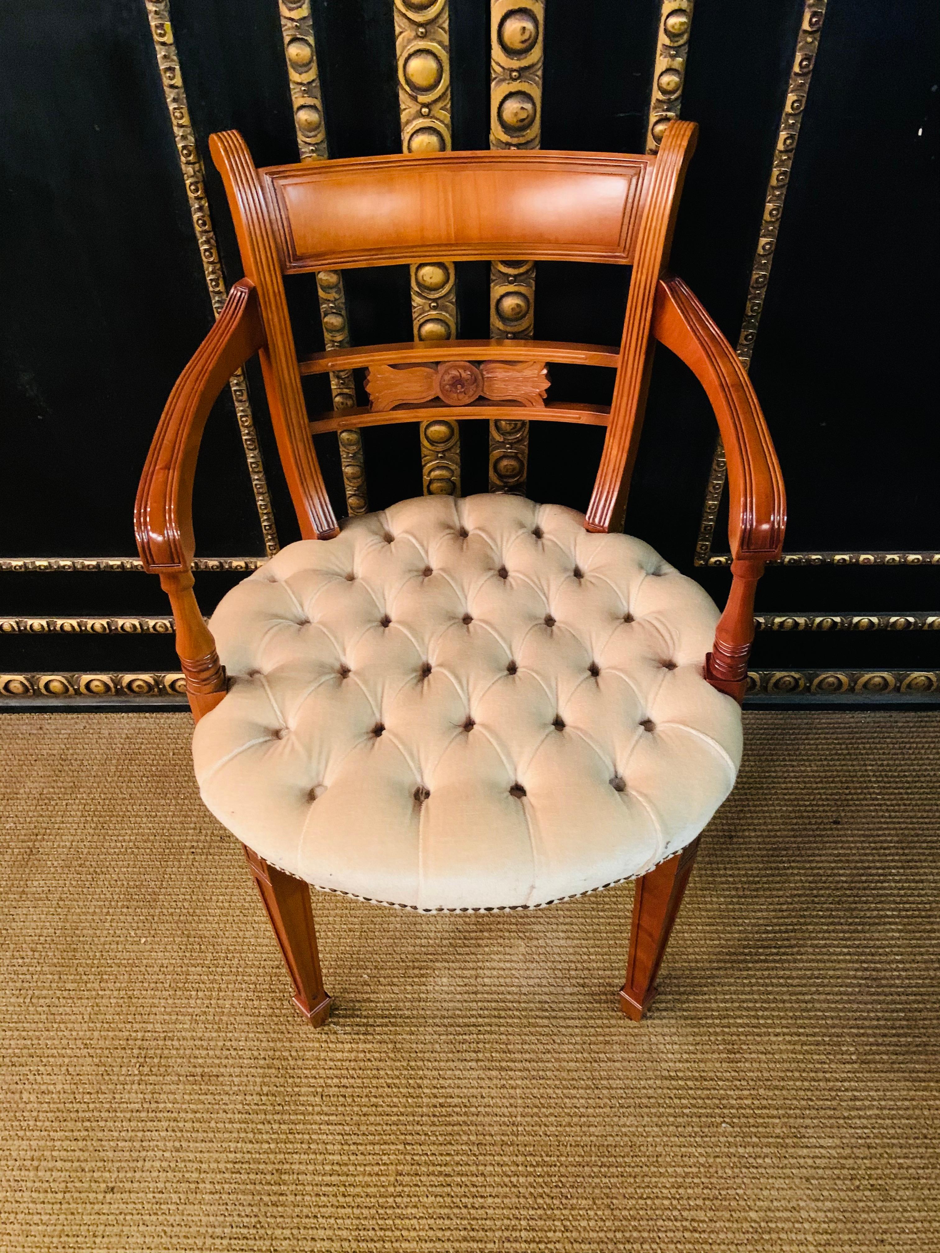 20th Century Original Exclusive Chesterfield Armchairs