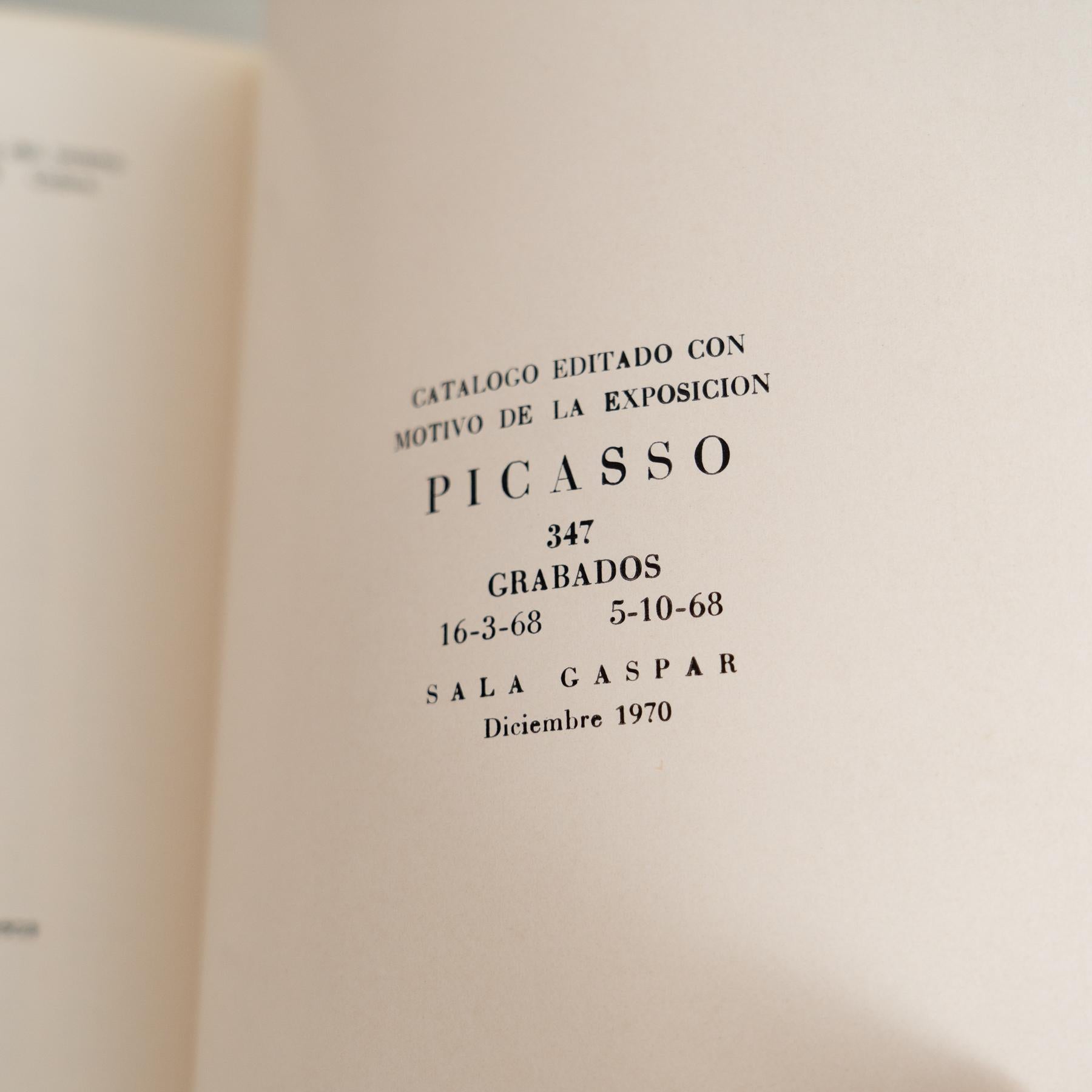 Original-Ausstellungs-Katalog - 347 Grabados von Pablo Picasso, Sala Gaspar, 1968 im Angebot 4