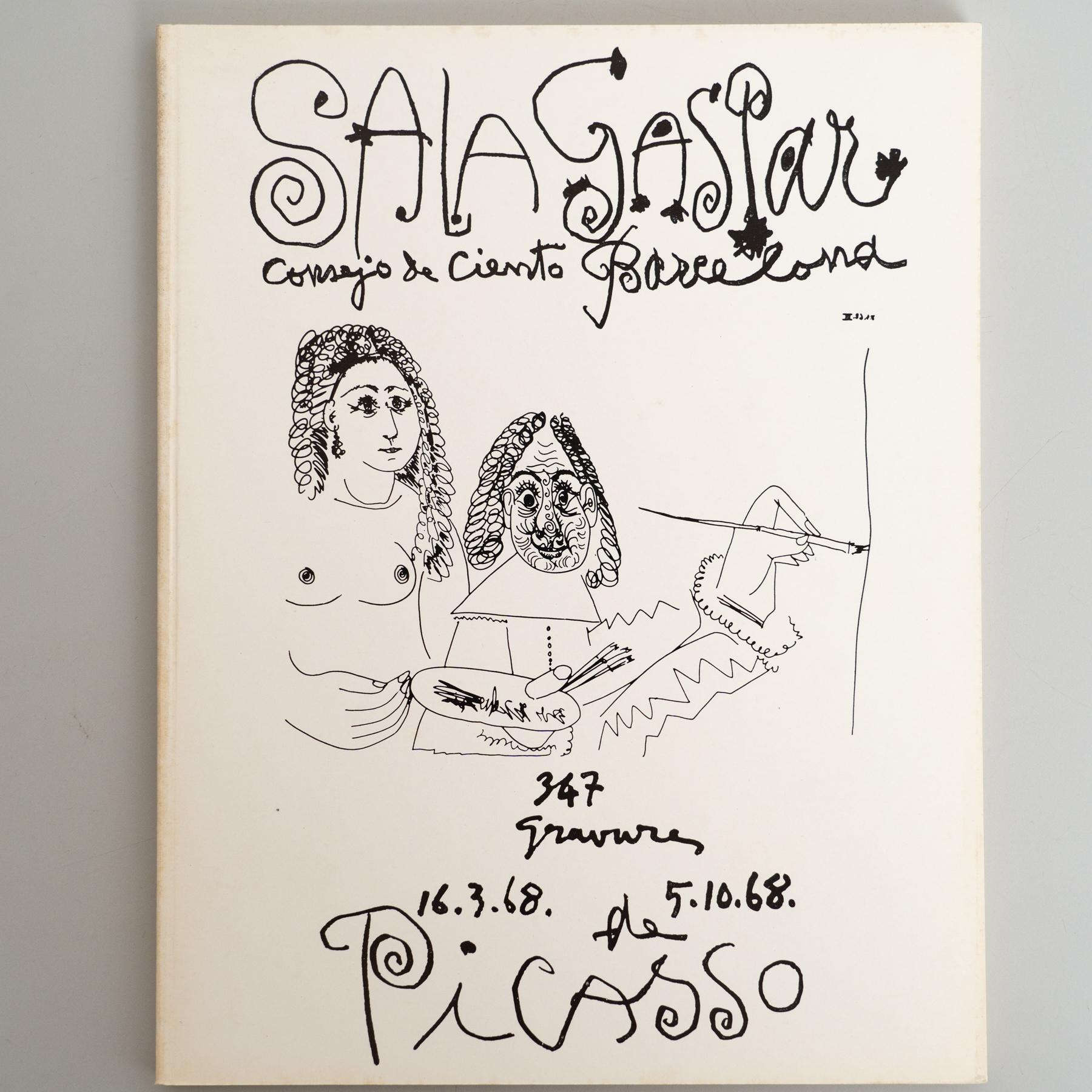 Original-Ausstellungs-Katalog - 347 Grabados von Pablo Picasso, Sala Gaspar, 1968 (Moderne der Mitte des Jahrhunderts) im Angebot