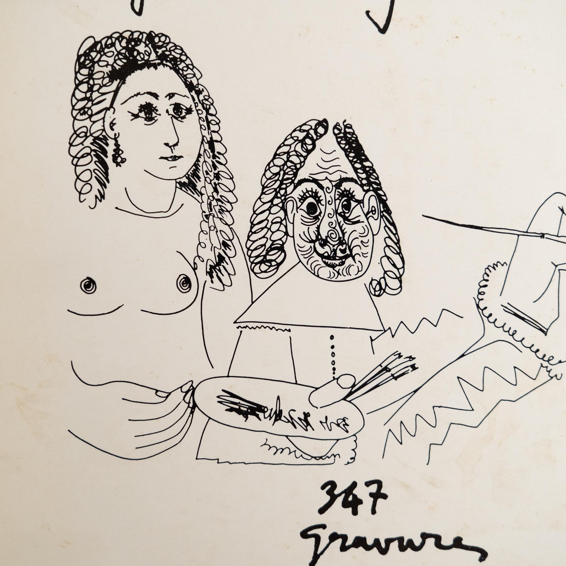 Spanish Original Exhibition Catalog – 347 Grabados by Pablo Picasso, Sala Gaspar, 1968 For Sale