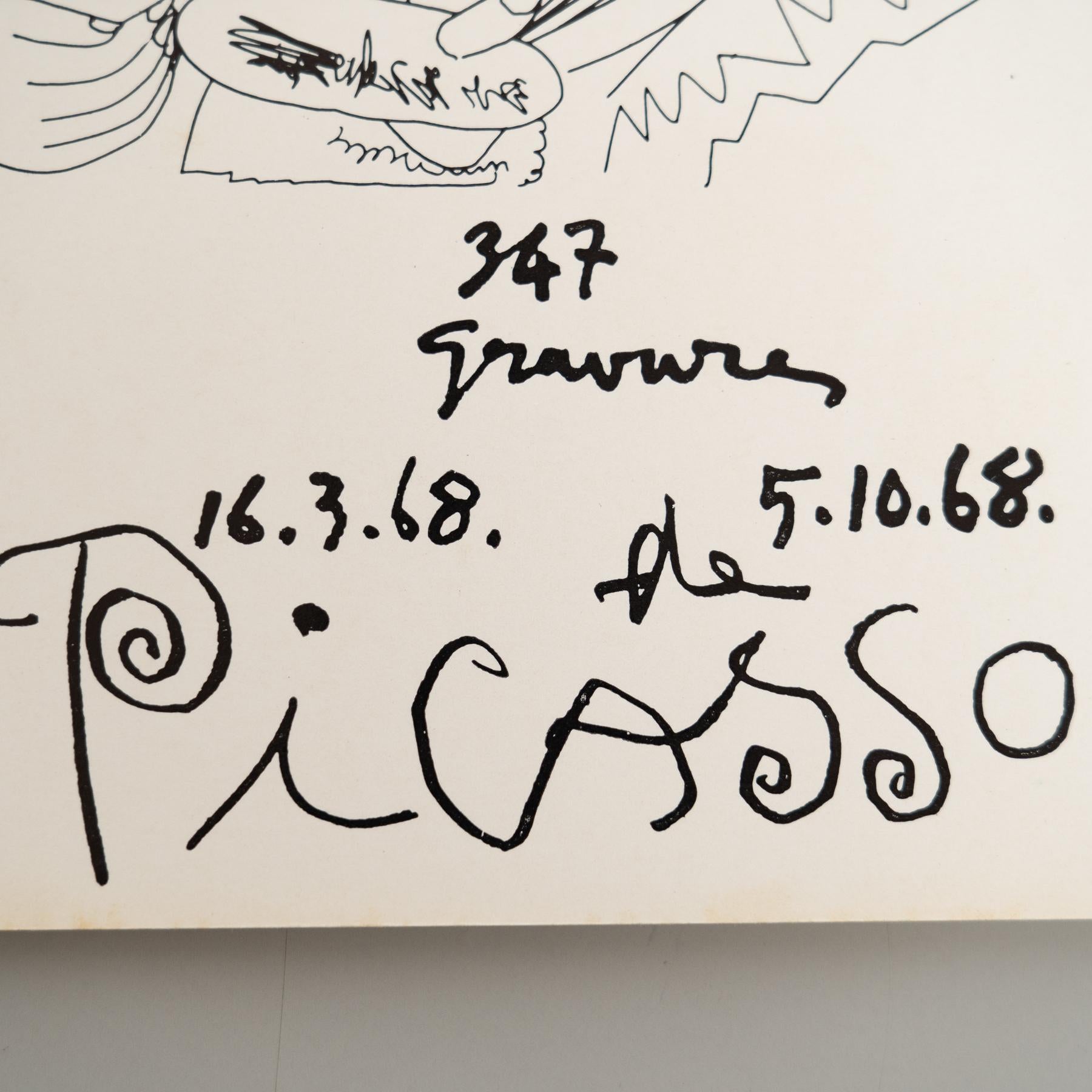 Original-Ausstellungs-Katalog - 347 Grabados von Pablo Picasso, Sala Gaspar, 1968 im Zustand „Gut“ im Angebot in Barcelona, ES