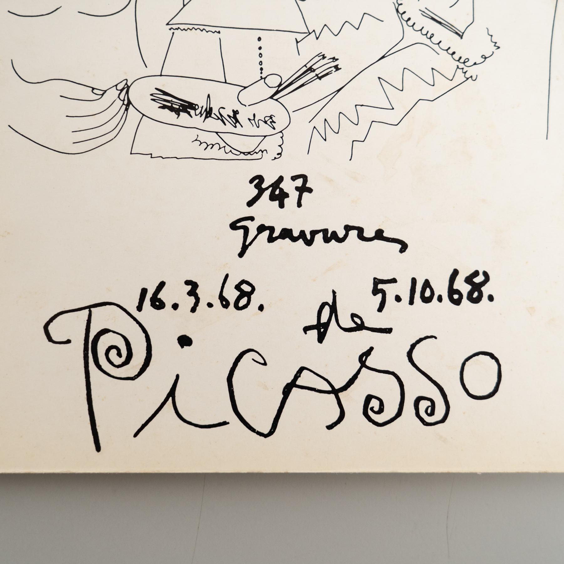 Original Exhibition Catalog – 347 Grabados by Pablo Picasso, Sala Gaspar, 1968 In Good Condition For Sale In Barcelona, ES