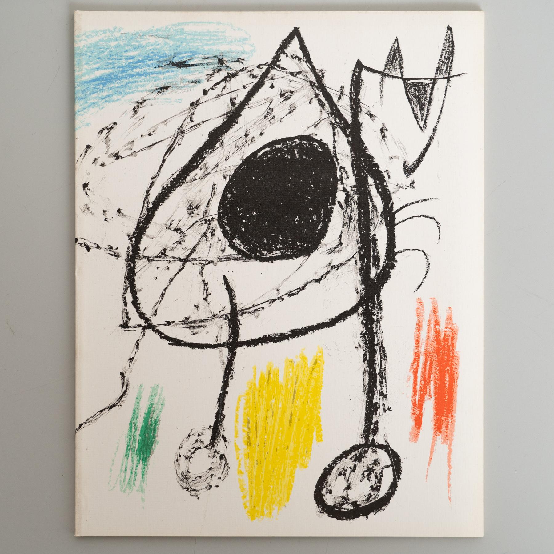 Mid-Century Modern Original Exhibition Catalog – 5 Grabats Més 1 Portada by Joan Miró, Sala Gaspar For Sale