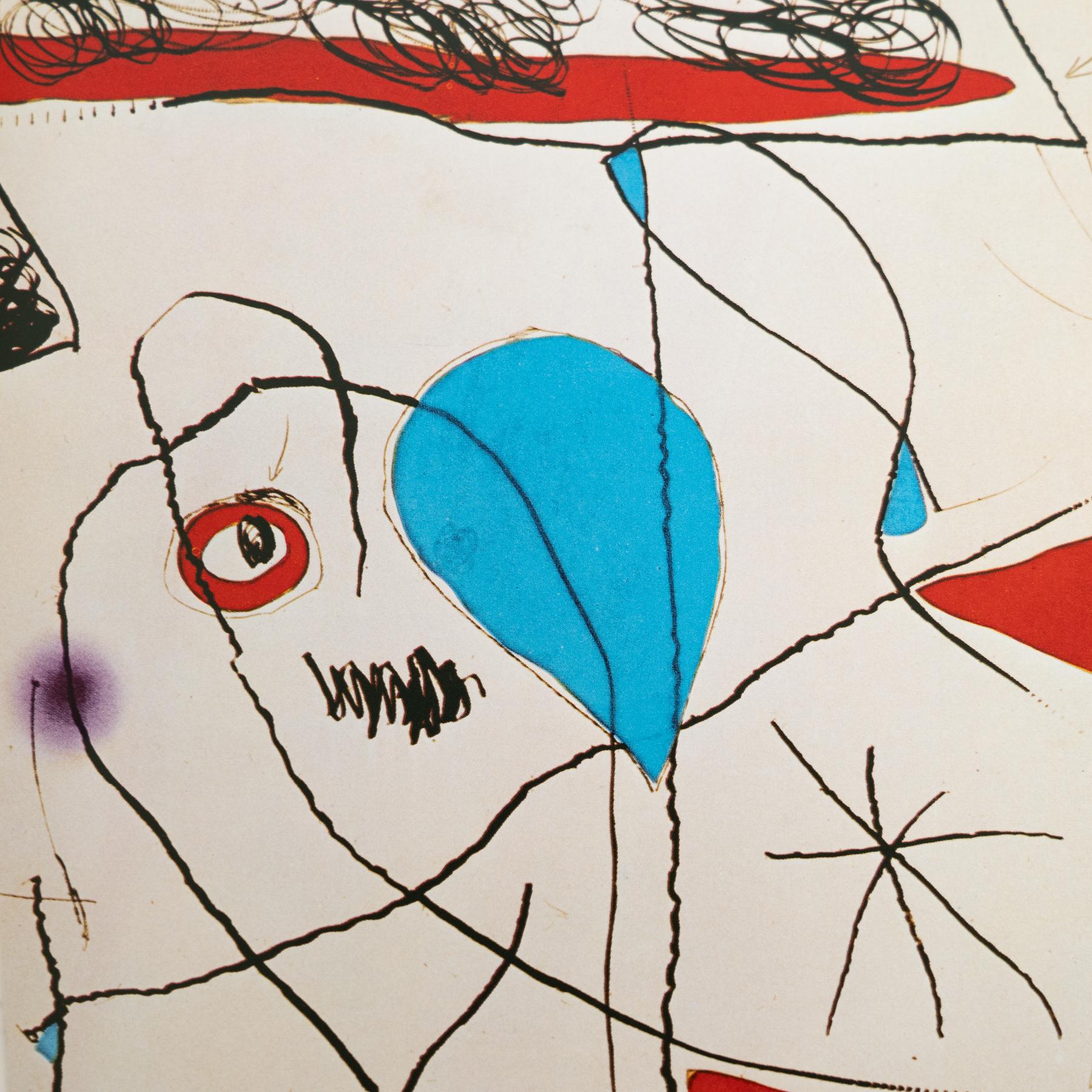 Late 20th Century Original Exhibition Catalog – 5 Grabats Més 1 Portada by Joan Miró, Sala Gaspar For Sale