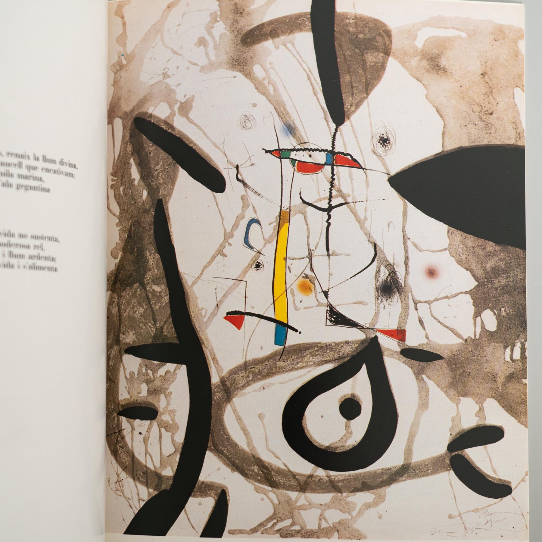 Paper Original Exhibition Catalog – 5 Grabats Més 1 Portada by Joan Miró, Sala Gaspar For Sale