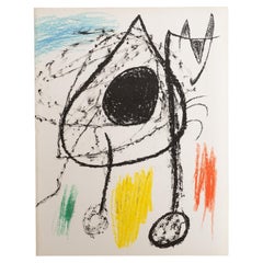 Original Exhibition Catalog – 5 Grabats Més 1 Portada by Joan Miró, Sala Gaspar