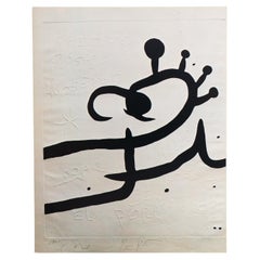 Catalogo originale della mostra - 5 Grabats Més 1 Portada di Joan Miró, Sala Gaspar