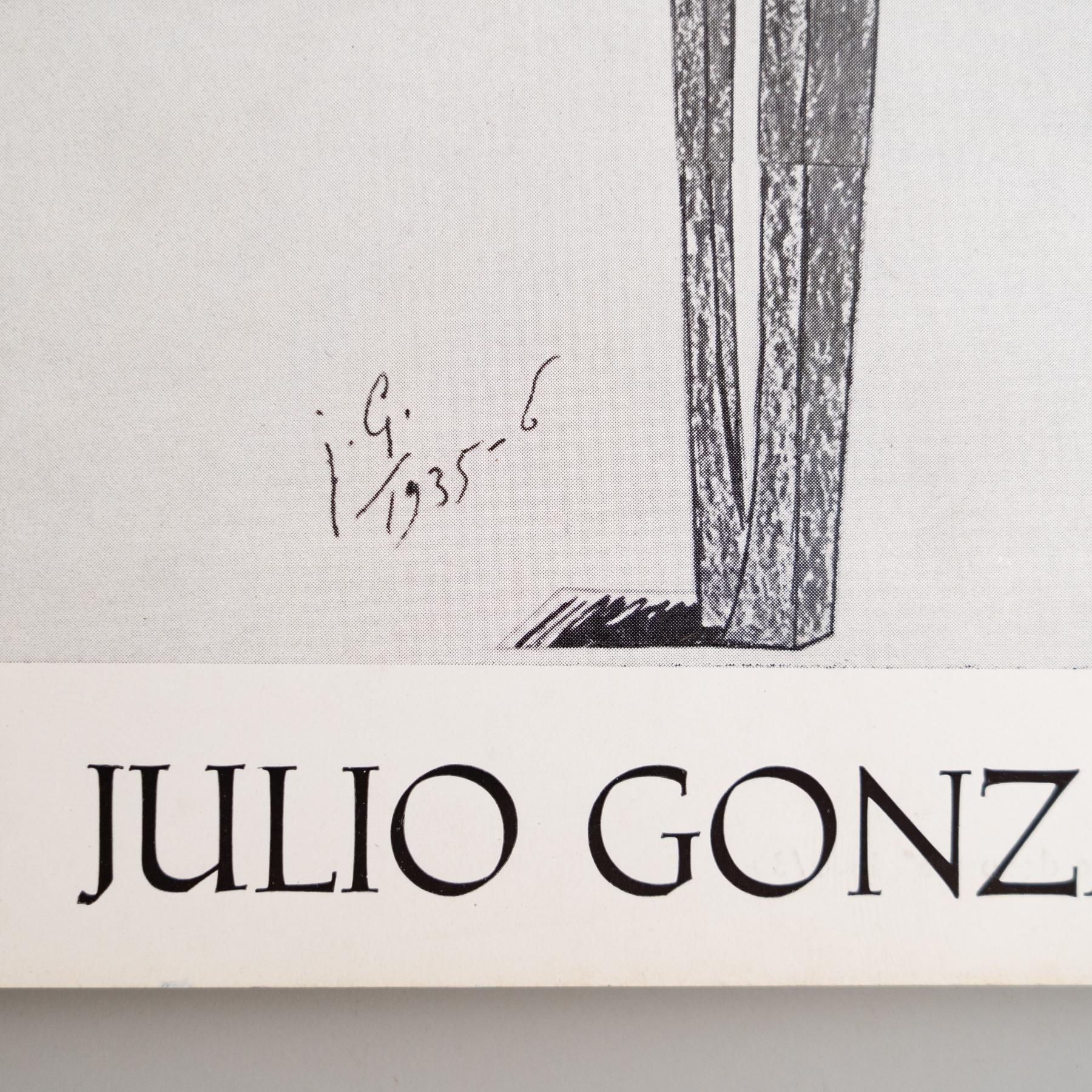 Spanish Original Exhibition Catalog – Dibujos 1928-1942 by Julio González For Sale