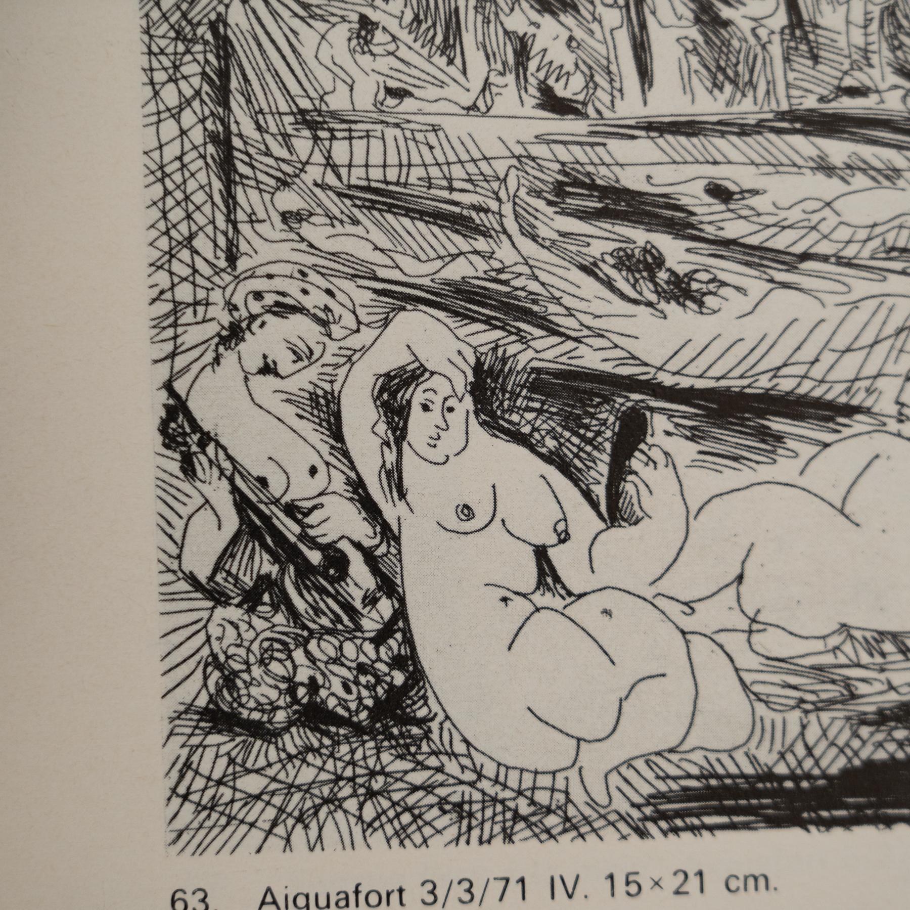 Original-Ausstellungskatalog - Els 156 Darrers Gravats Originals von Pablo Picasso (Ende des 20. Jahrhunderts) im Angebot