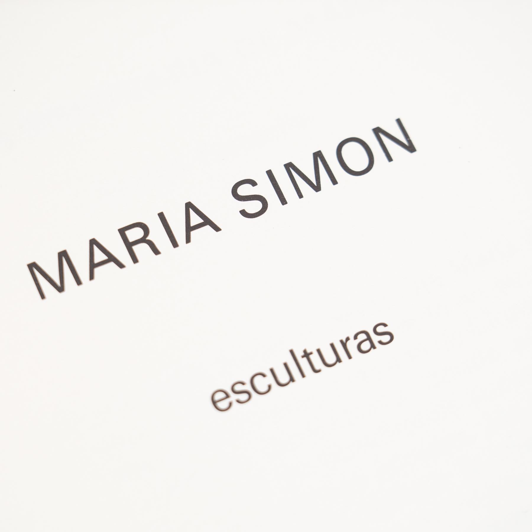Fin du 20e siècle Catalogue d'exposition original - Esculturas de María Simón, Sala Gaspar, 1979 en vente
