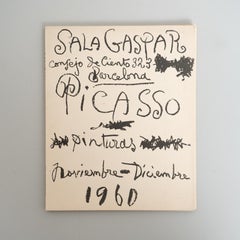 Pablo Picasso Exhibition Catalog, Pinturas, Softcover, Barcelona, 1960