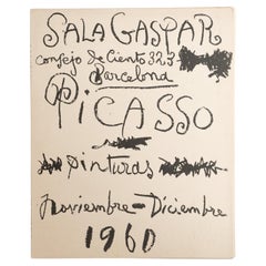 Catalogue d'exposition original - Pinturas de Pablo Picasso, Sala Gaspar, 1960
