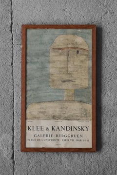Original Exhibition Poster Klee & Kandinsky, Galerie Berggruen by Jacomet, Paris