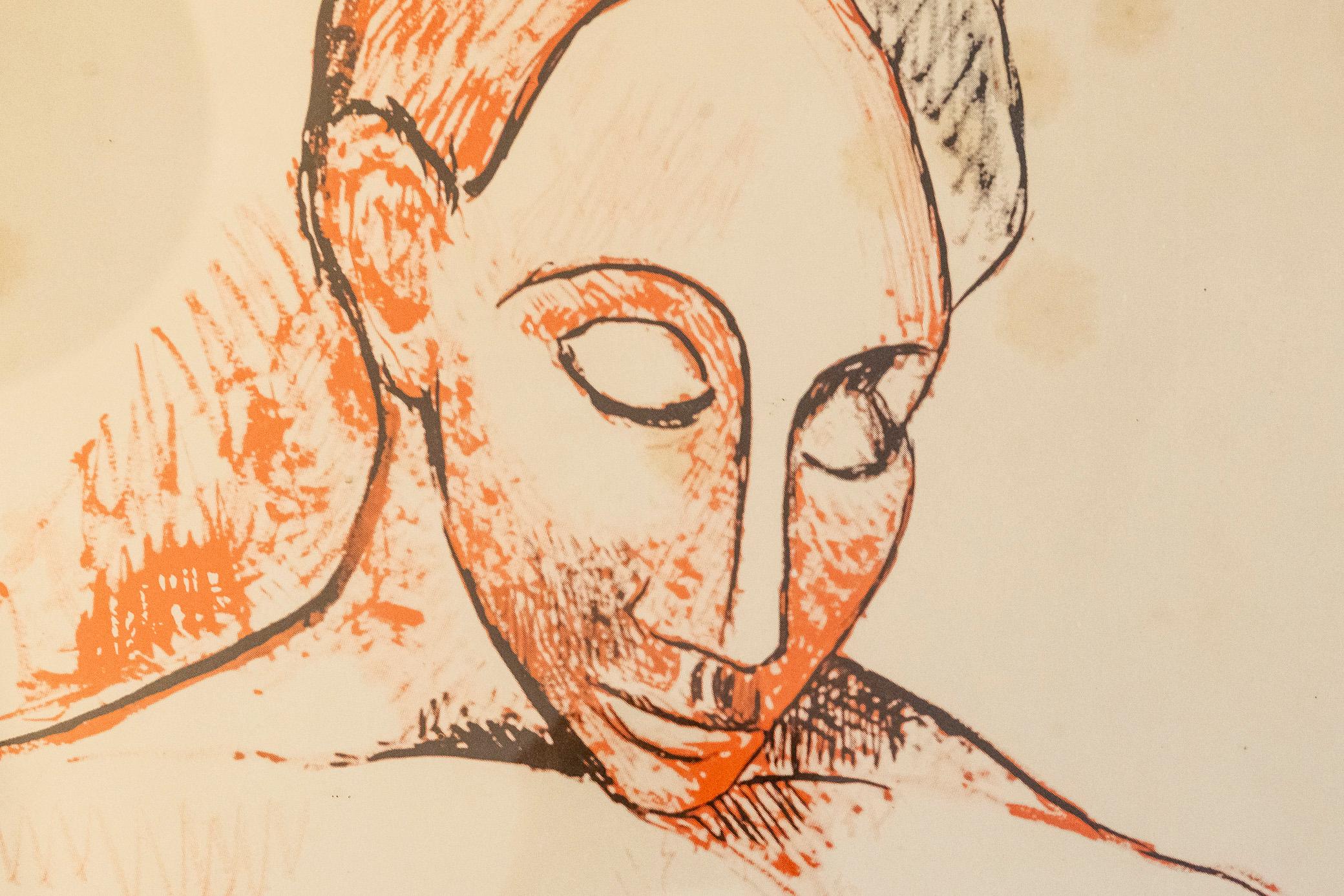 Allemand Affiche d'origine d'une exposition de Picasso, Allemagne, 1965 en vente