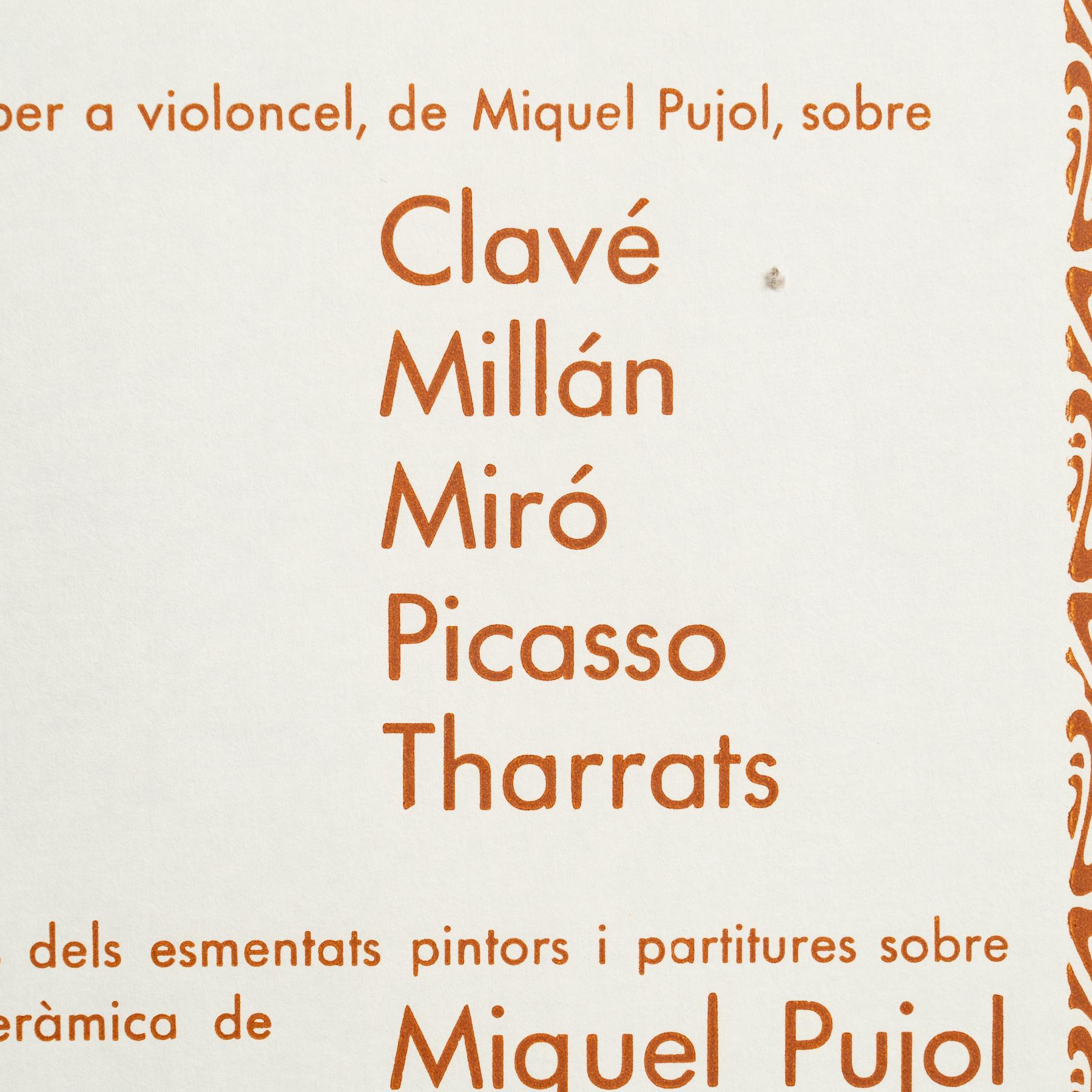 Cartel Original de Exposición - Pentagrama, Various Artists, Sala Gaspar, 1982 Español en venta