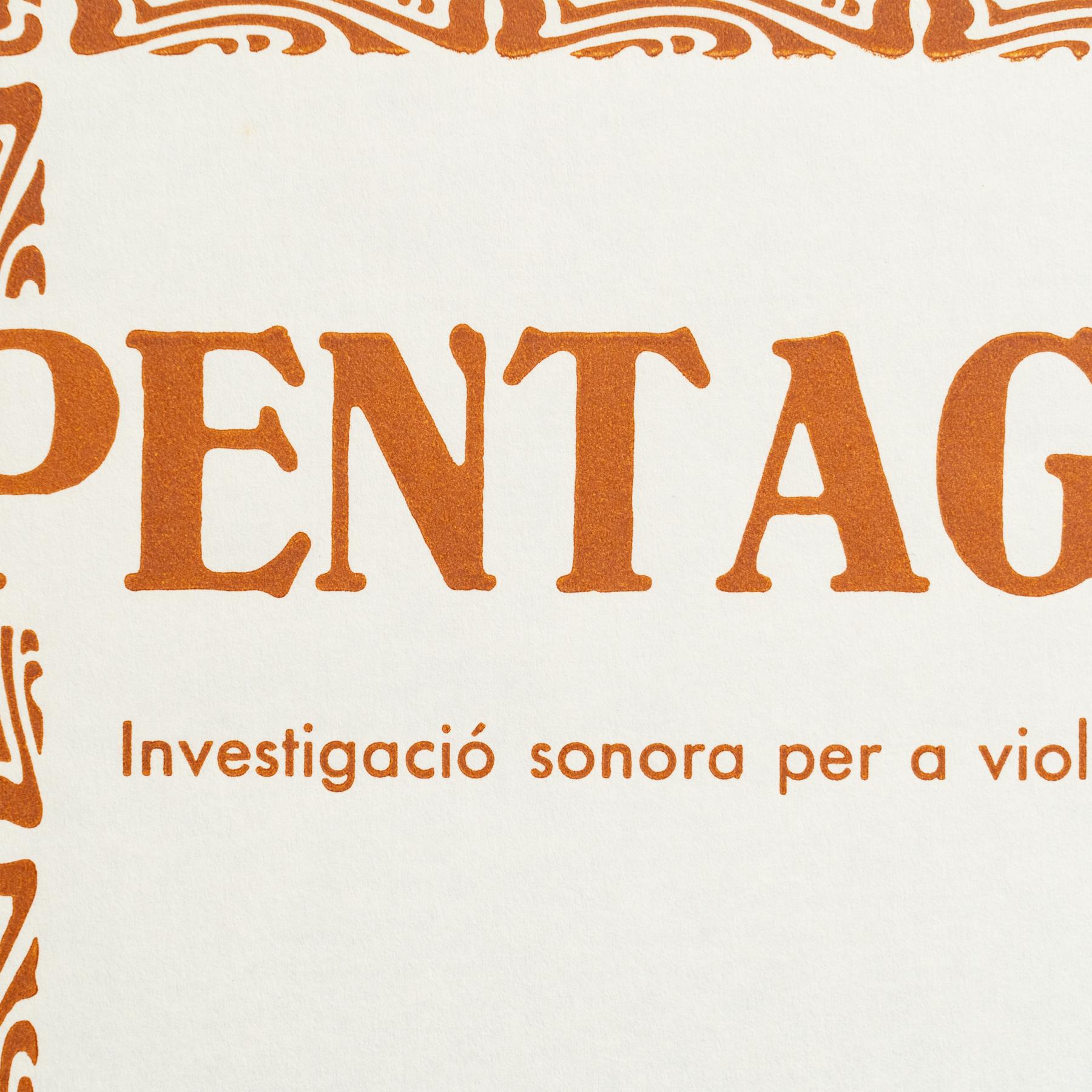 Cartel Original de Exposición - Pentagrama, Various Artists, Sala Gaspar, 1982 Papel en venta