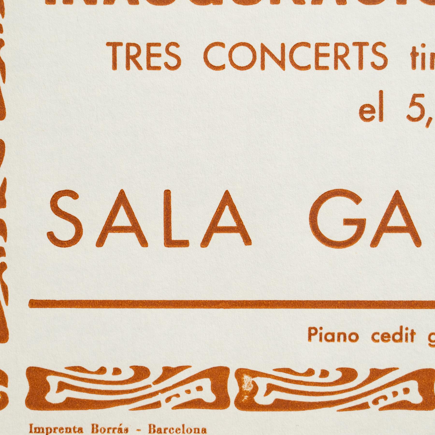 Cartel Original de Exposición - Pentagrama, Various Artists, Sala Gaspar, 1982 en venta 1