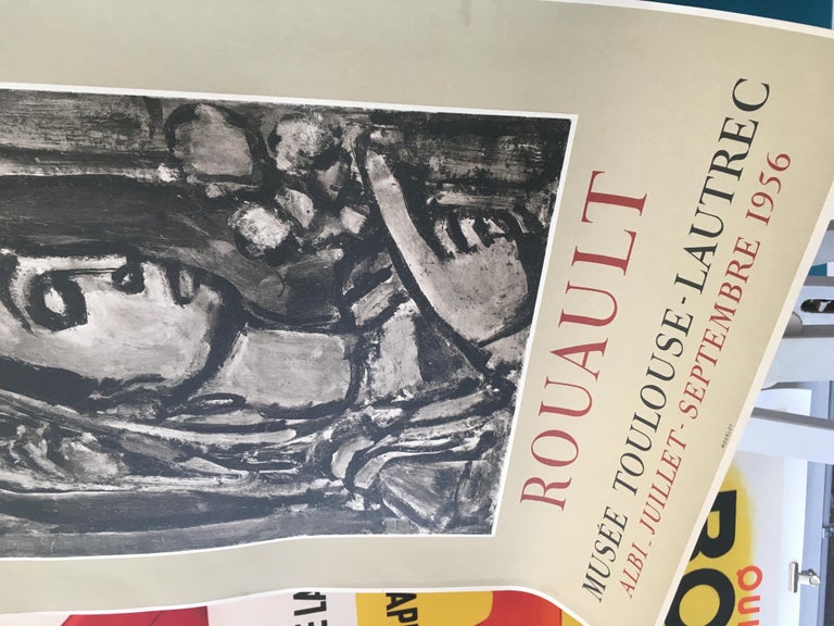 Original Exhibition Poster, ROUAULT ‘MUSEE TOULOUSE-LAUTREC’, 1956 In Good Condition For Sale In Melbourne, Victoria