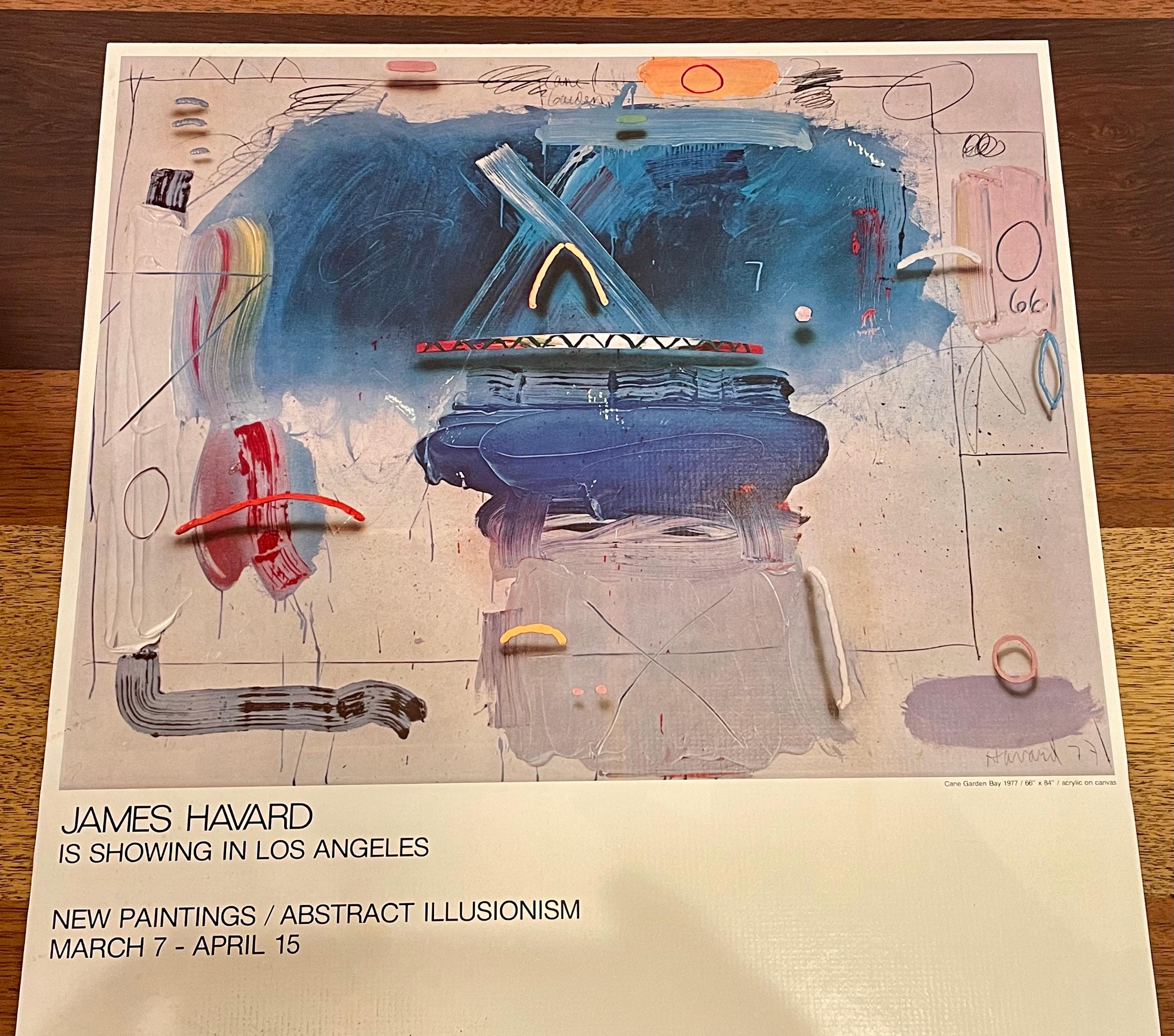 North American Original Exhibition Rare Janus Gallery Poster Signed & Dated by James Havard For Sale